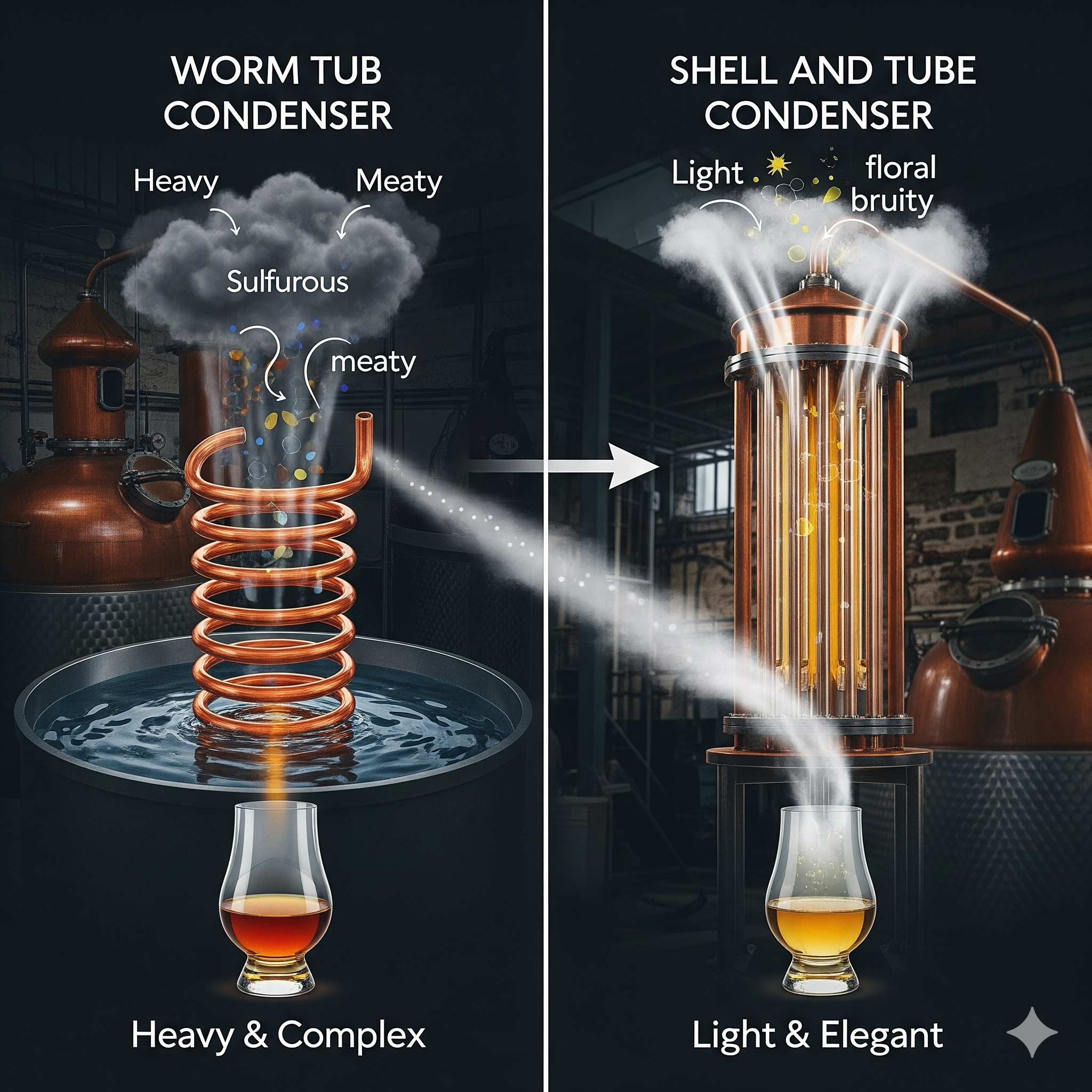 How Condensers Shape the Style of Malt Whisky