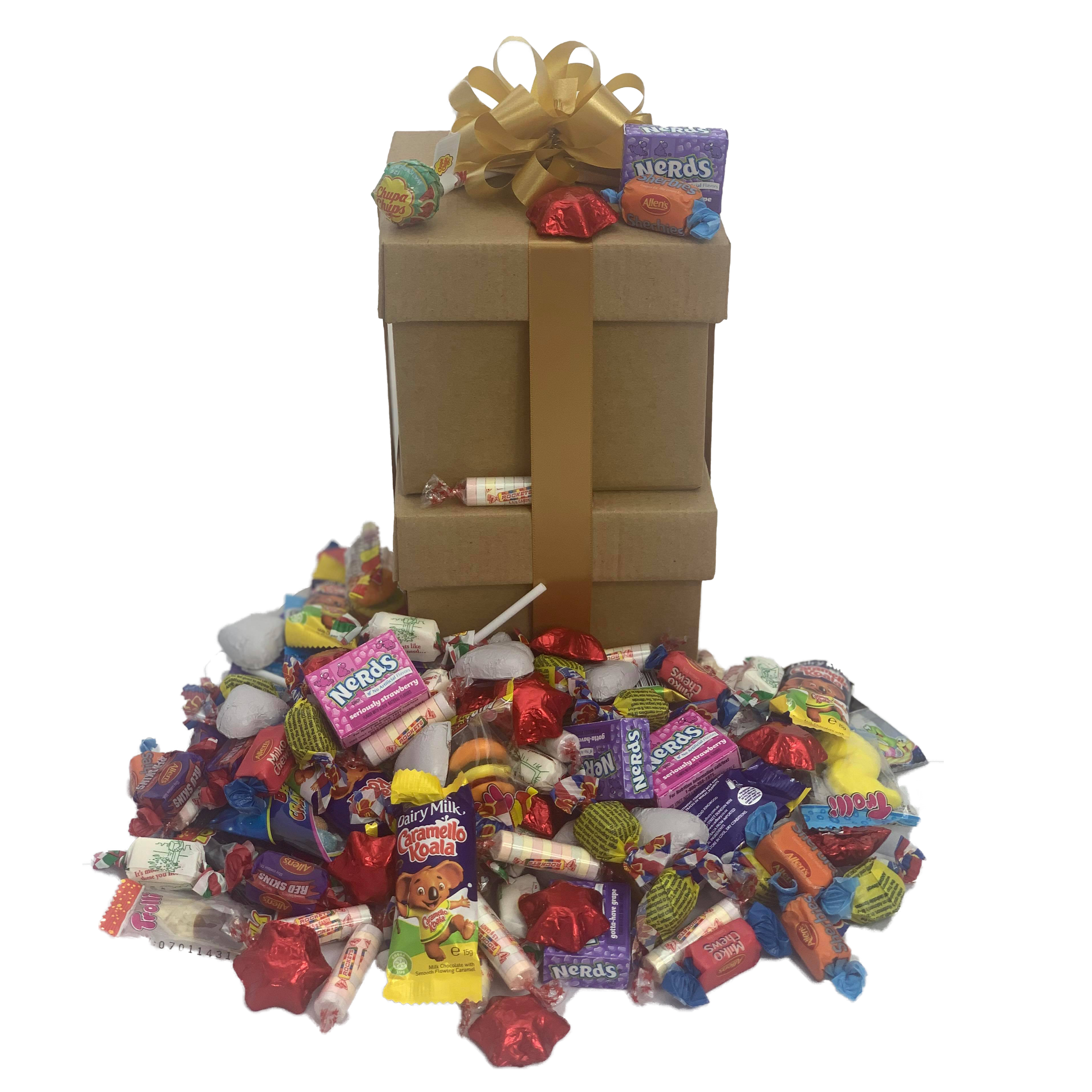 Sweets boxes filled with mixed lollies & chocolate