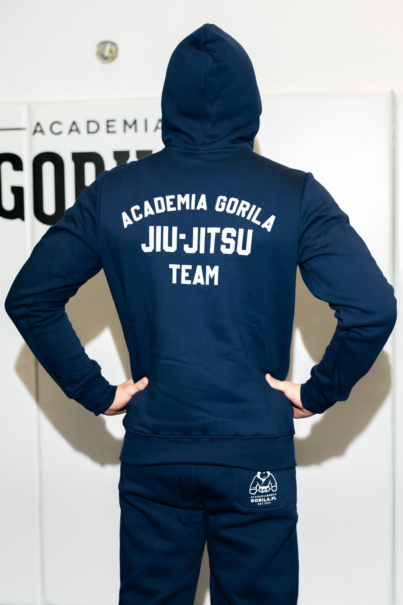 Granatowa bluza z kapturem – Jiu Jitsu Team