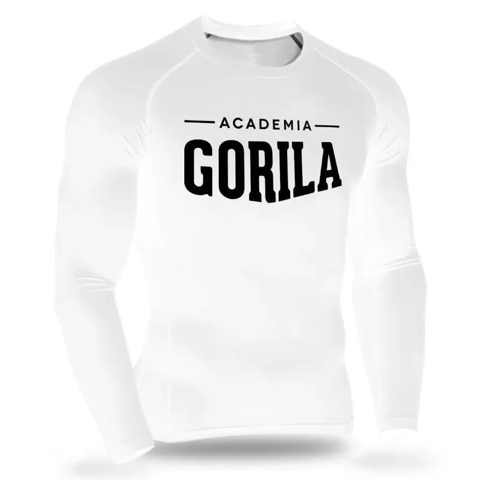 Rashguard biały z długim rękawem