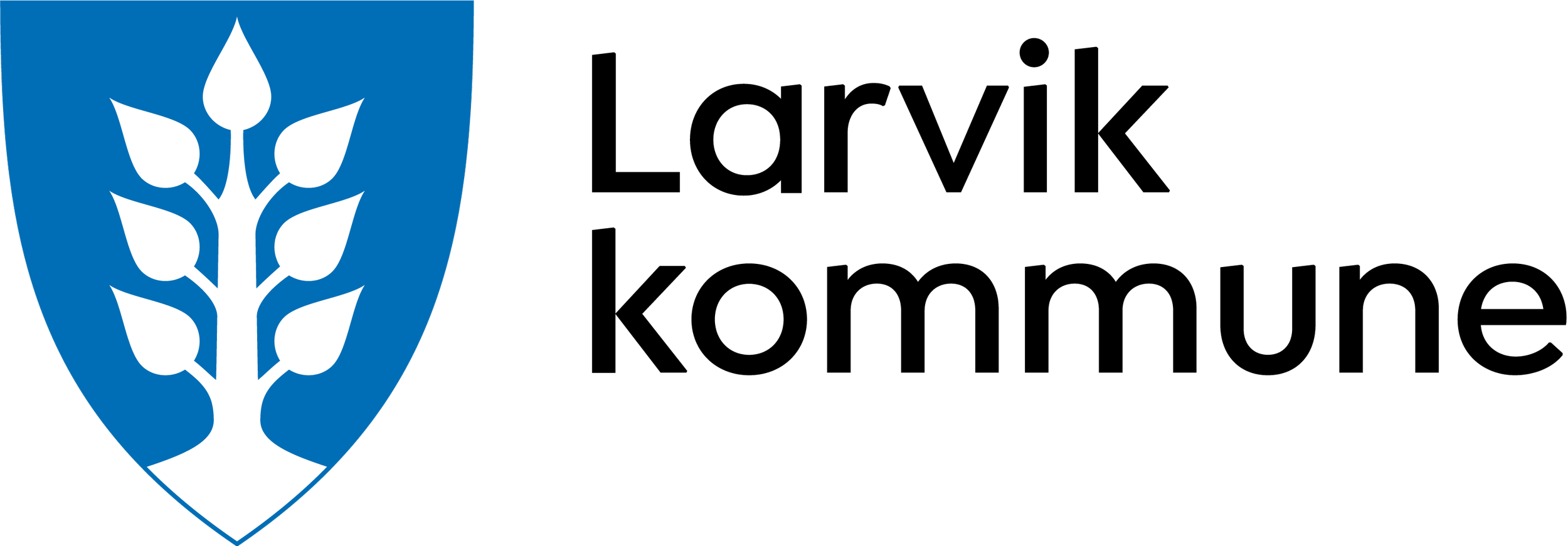 Logo for Larvik kommune.
