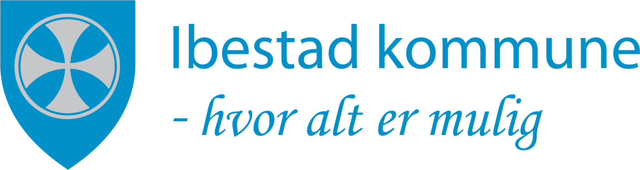Logo til Ibestad kommune med tekst 'Ibestad kommune - hvor alt er mulig'.