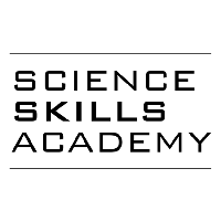 Logo med teksten 'Science Skills Academy' i svart på hvit bakgrunn.