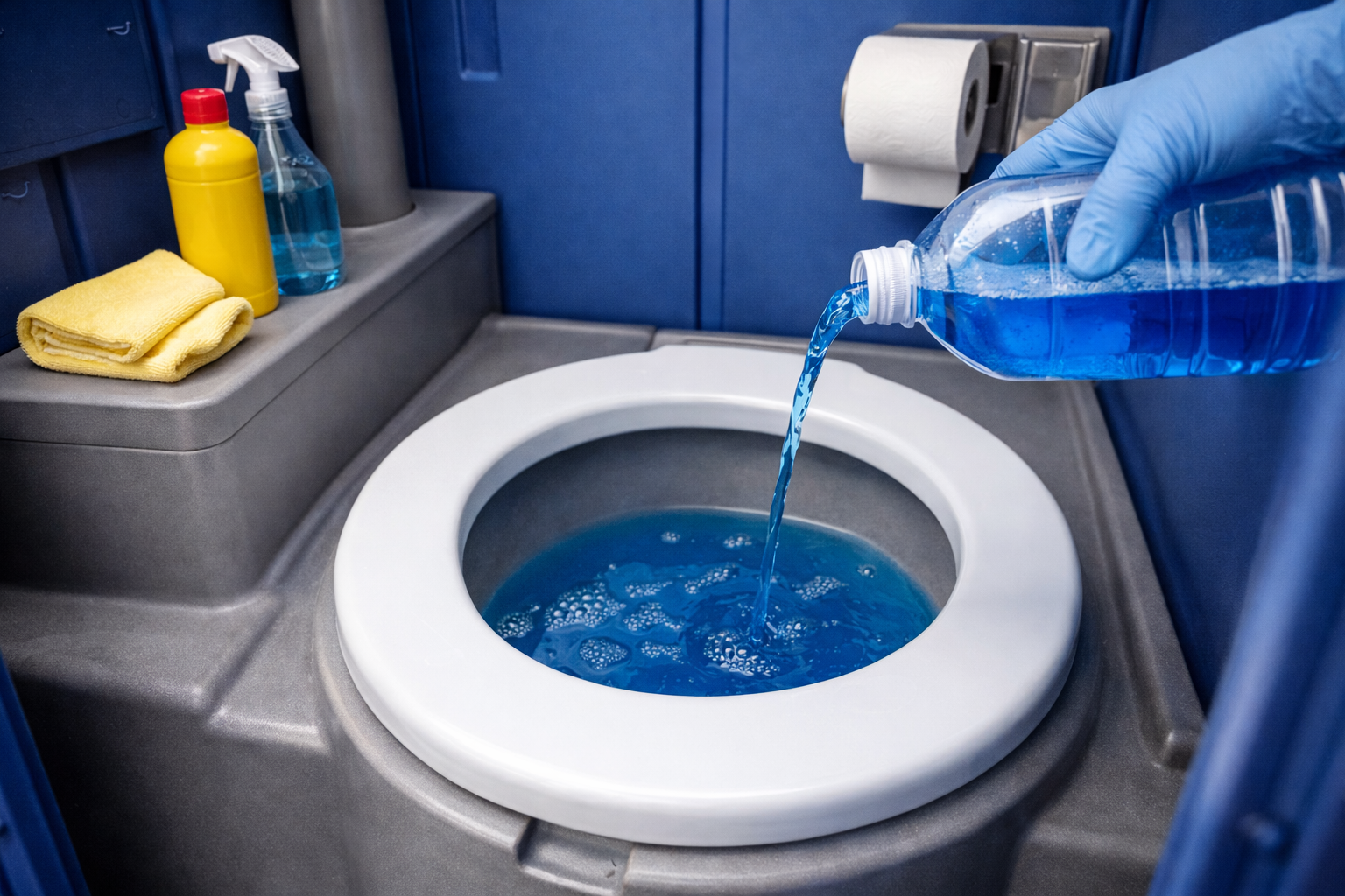 What Is the Blue Stuff in Porta Potties?