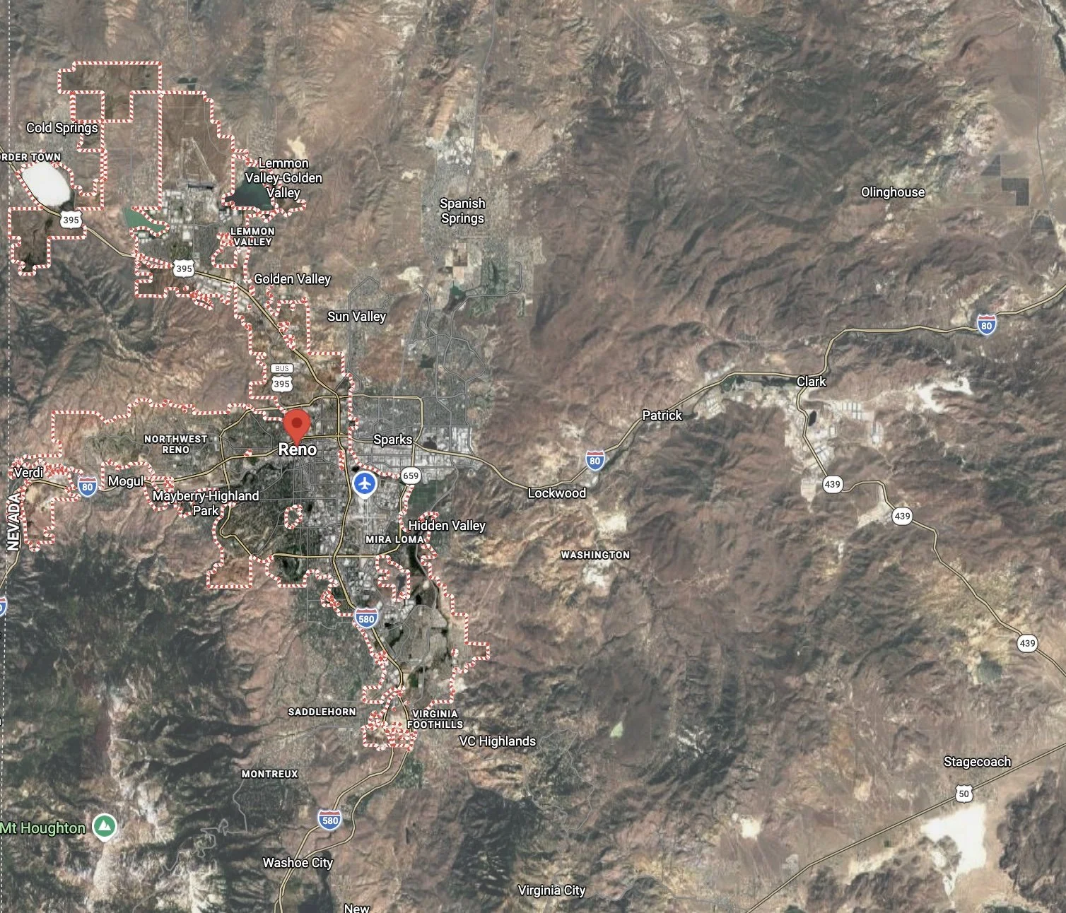google maps of reno nv