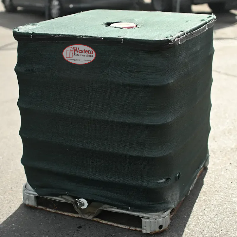 Non potable water tank rental on job site