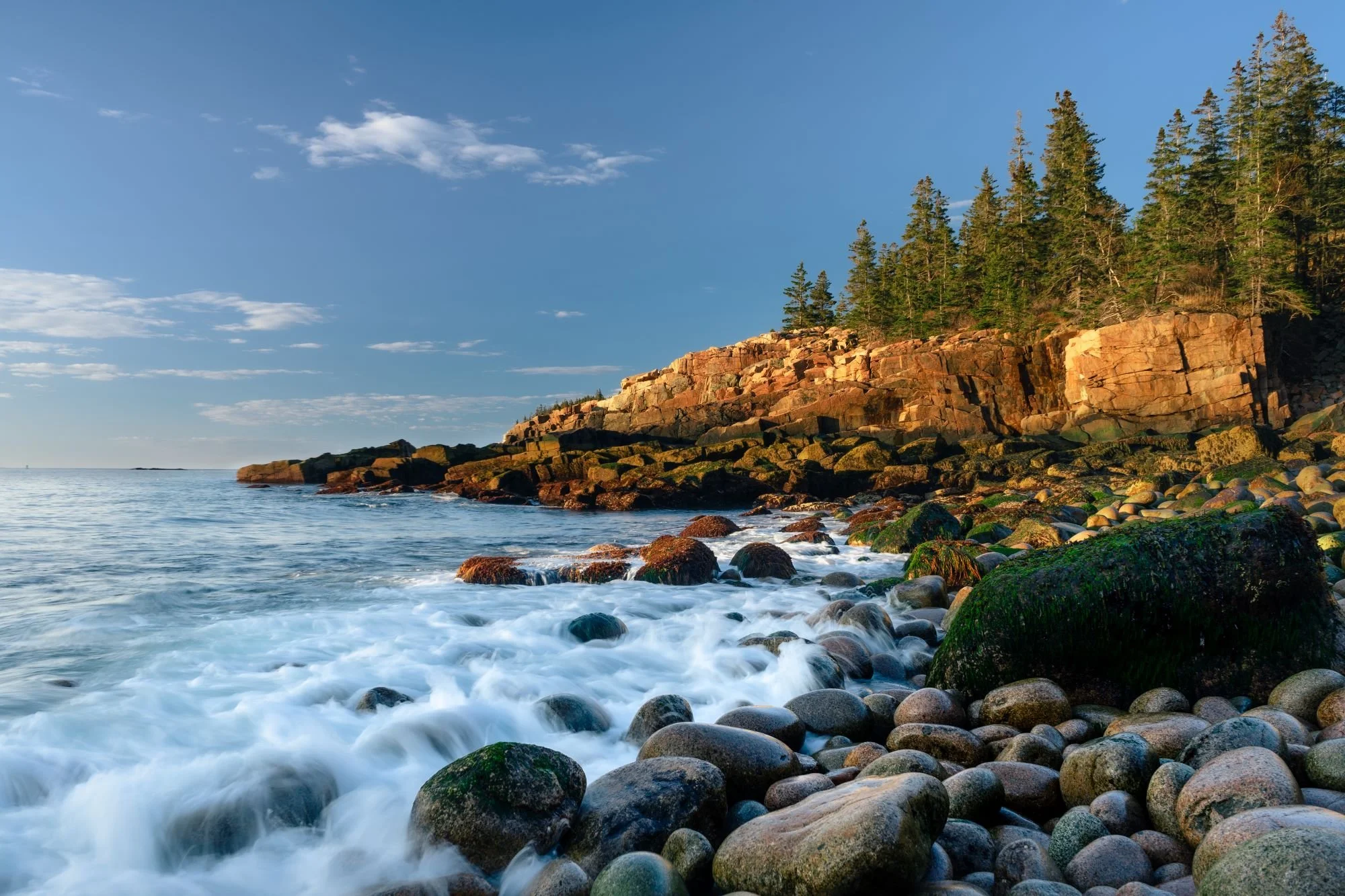 Boulder Beach at sunrise, Acadia National Park, Maine