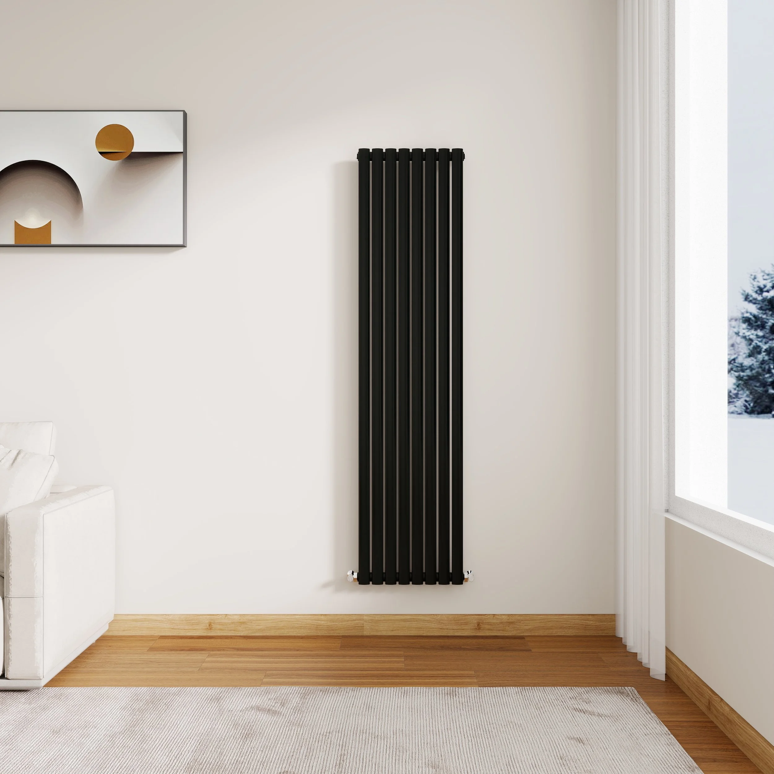 Vertical Oval Radiator  Single Panel
