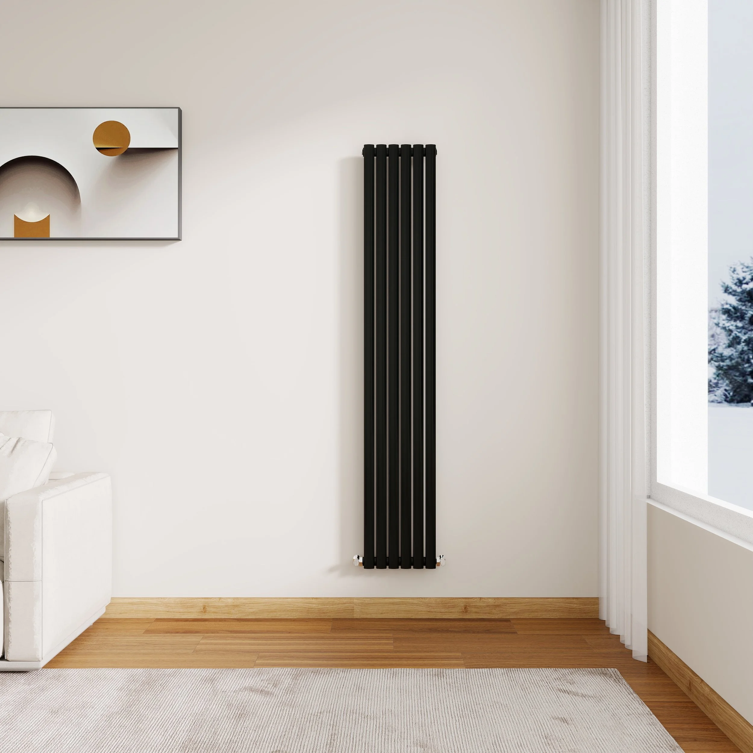 Vertical Oval Radiator  Single Panel