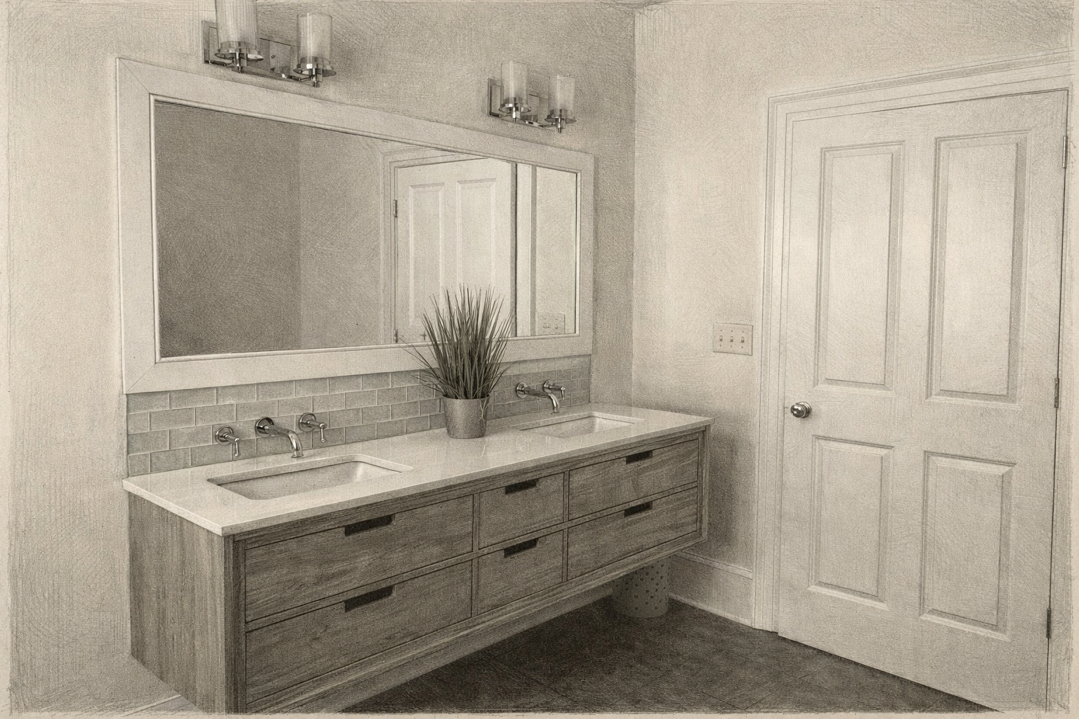 Mid Century Vanity