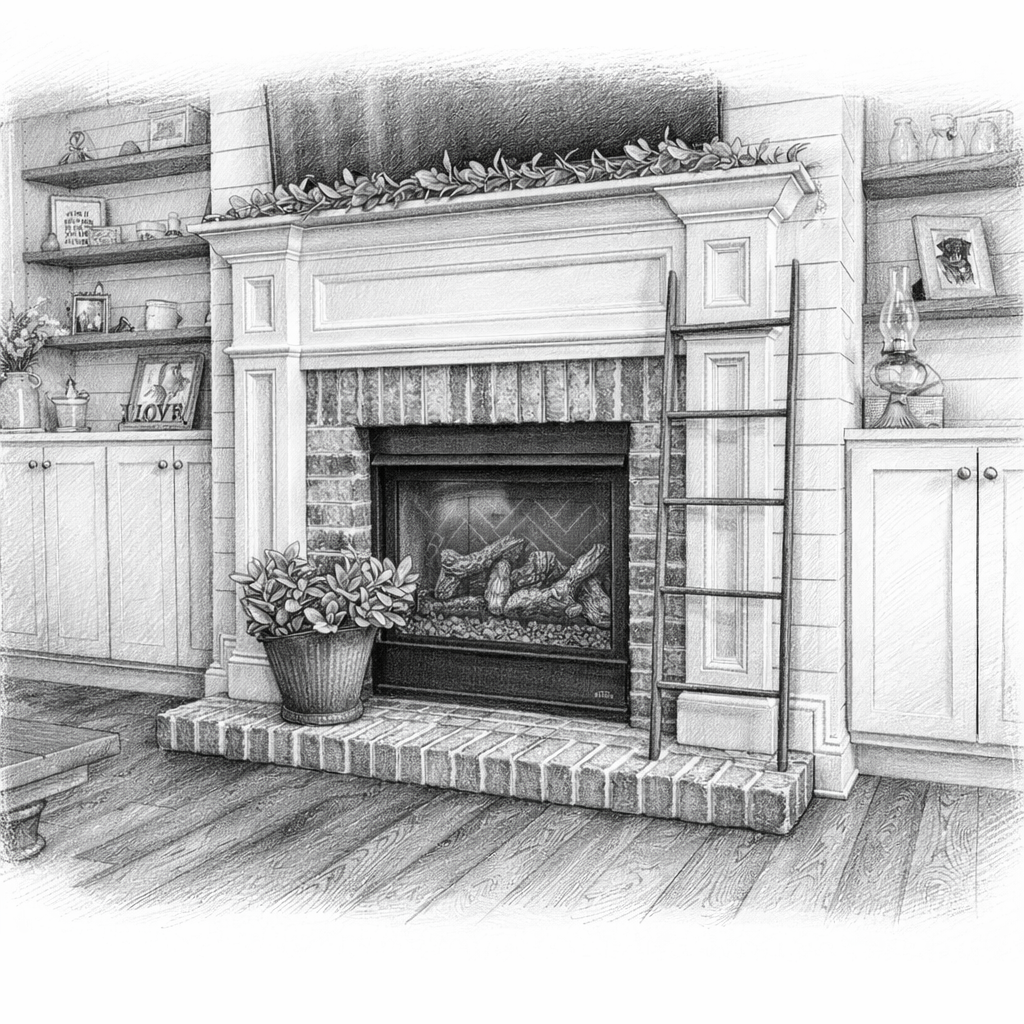 Ornate Mantel