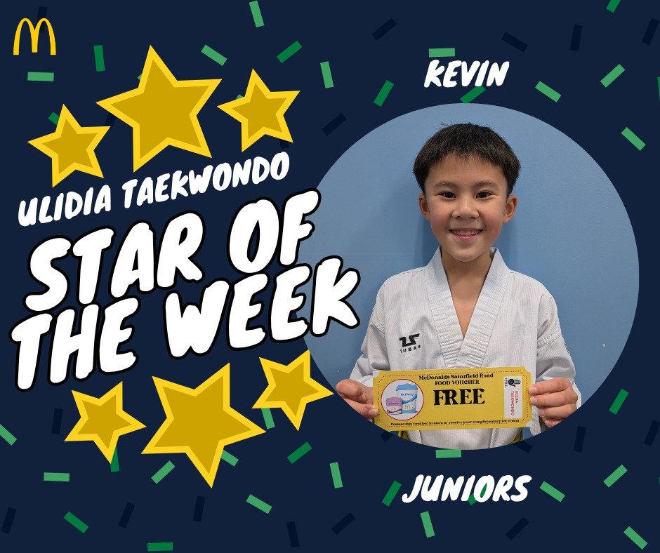 ⭐ Stars of The Week! ⭐ 
Well done to Samyar and Kevin for being last week's Stars of the Week!
 #ulidiataekwondo #taekwondo #martialarts #carryduff #mcdonalds