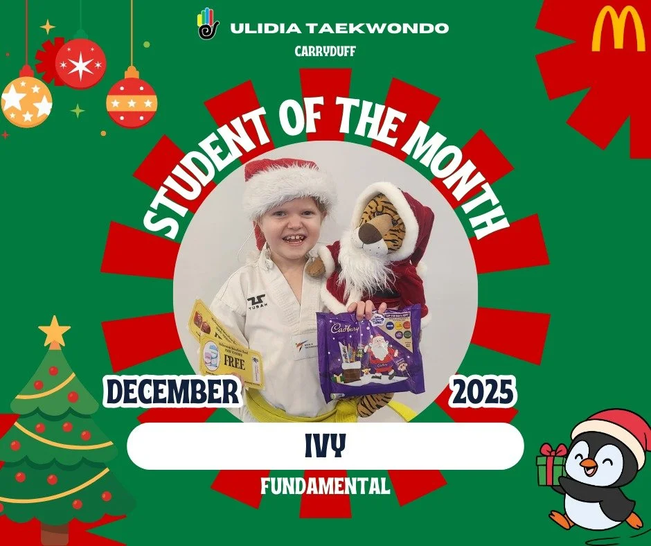 ✨ 𝗦𝘁𝘂𝗱𝗲𝗻𝘁𝘀 𝗢𝗳 𝗧𝗵𝗲 𝗠𝗼𝗻𝘁𝗵! ✨
Congratulations to our final recipients of the year, keep up your good efforts in the new year!
𝗖𝗮𝗿𝗿𝘆𝗱𝘂𝗳𝗳 🥋
Kids - Ivy
Juniors - Thea
𝗡𝗲𝘄𝘁𝗼𝘄𝗻𝗮𝗯𝗯𝗲𝘆 🥋
Kids - Sarah
Juniors - Darcey
 #u