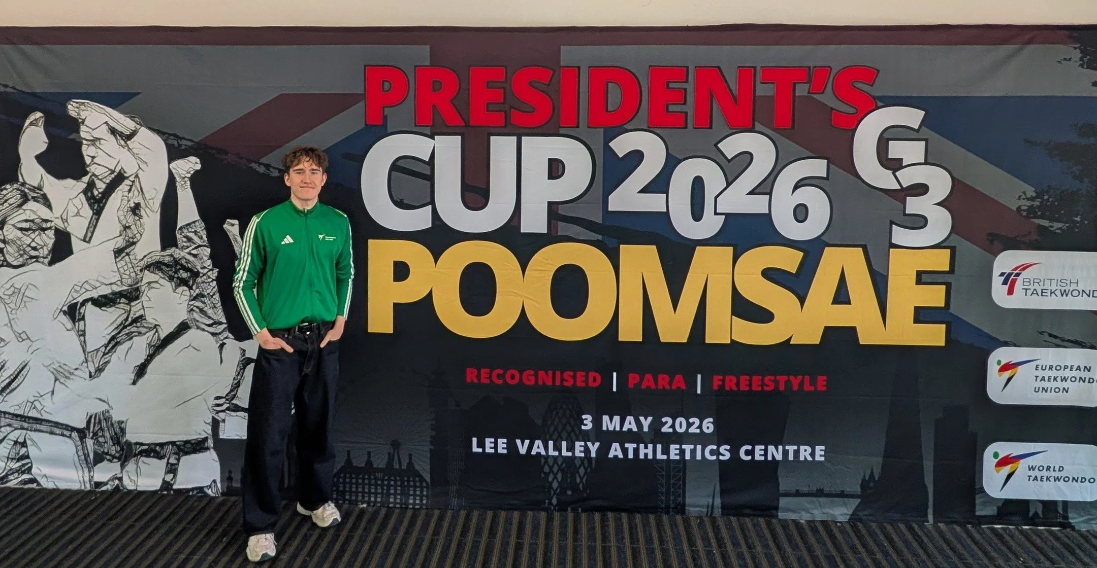 🏆 𝗟𝗼𝗻𝗱𝗼𝗻 𝗢𝗽𝗲𝗻 𝗚𝟭 𝗮𝗻𝗱 𝗣𝗿𝗲𝘀𝗶𝗱𝗲𝗻𝘁'𝘀 𝗖𝘂𝗽 𝗚𝟯 🏆
Over the weekend James competed in the 2 biggest Poomsae events ever to be held in the UK. They took place at the Lee Valley Athletics Centre, London, where 𝗼𝘃𝗲𝗿 𝟳𝟬𝟬 𝗶?