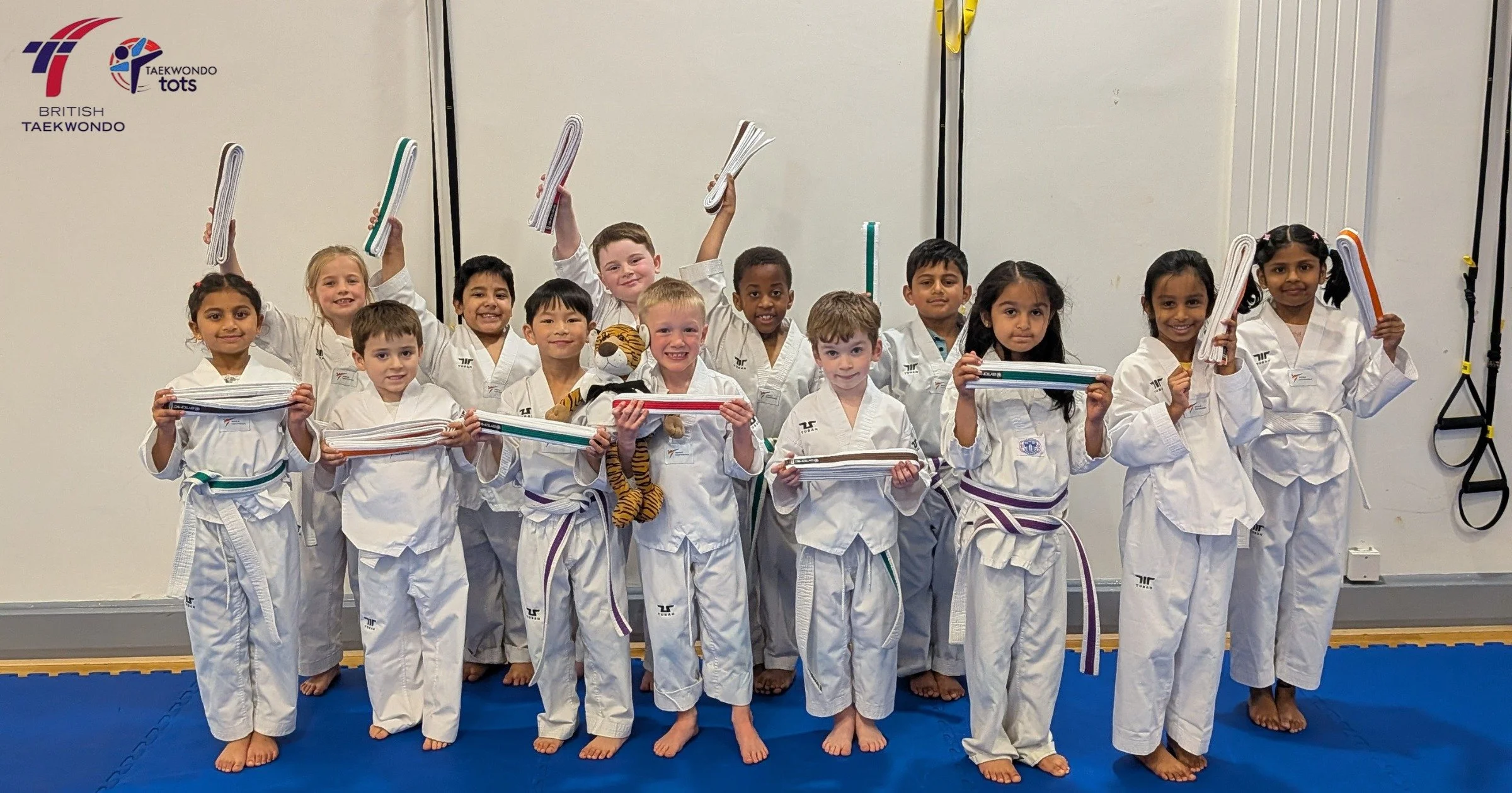 🎉 𝗧𝗮𝗲𝗸𝘄𝗼𝗻𝗱𝗼 𝗧𝗼𝘁𝘀 𝙂𝙧𝙖𝙙𝙞𝙣𝙜 𝙎𝙪𝙘𝙘𝙚𝙨𝙨! 🎉
Well done to our FUNdamental kids on achieving their next belt after a super grading! 
Special congrats to those who shone on the day and were awarded an A pass!
Great to get our first 
