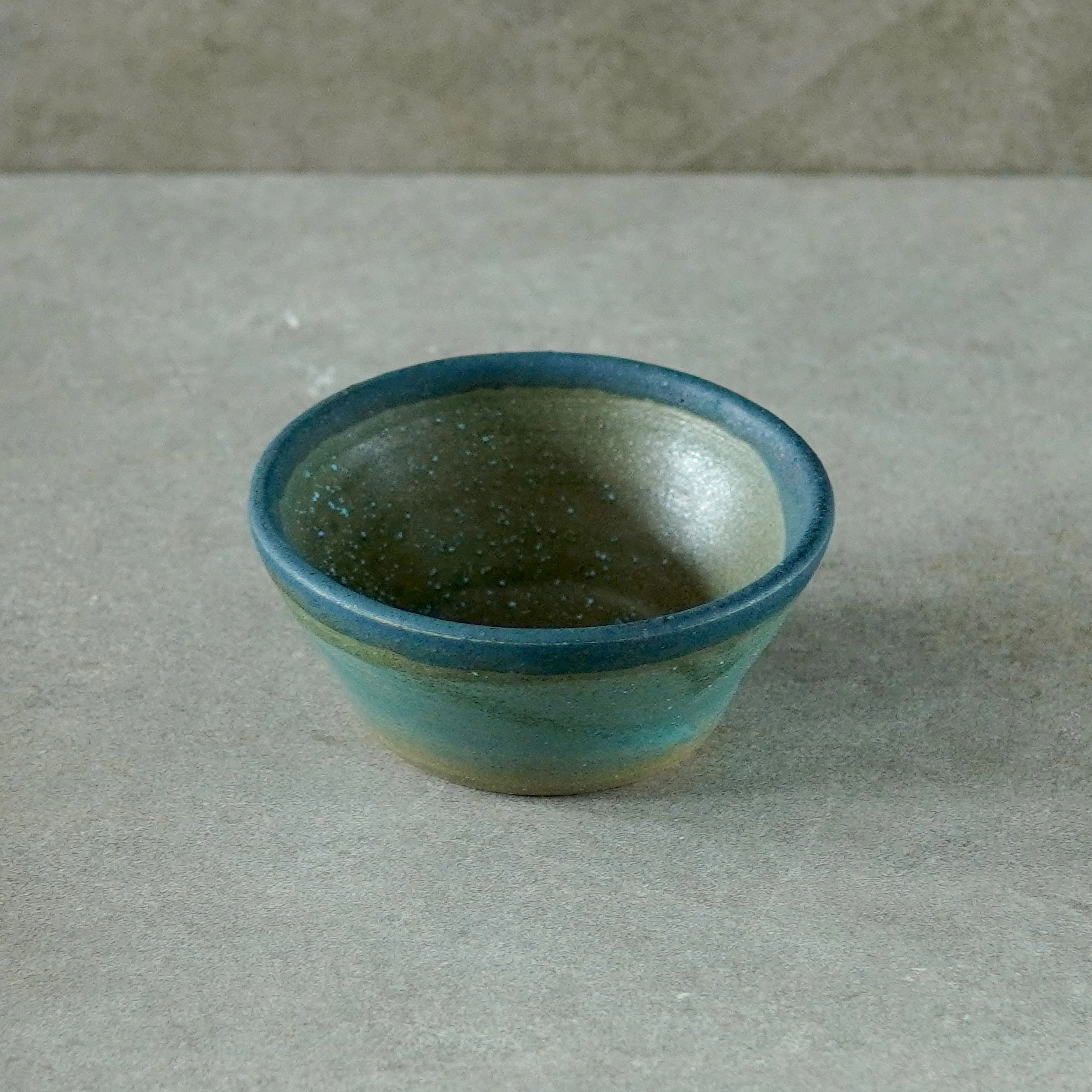 Small Ocean blue tea bowl