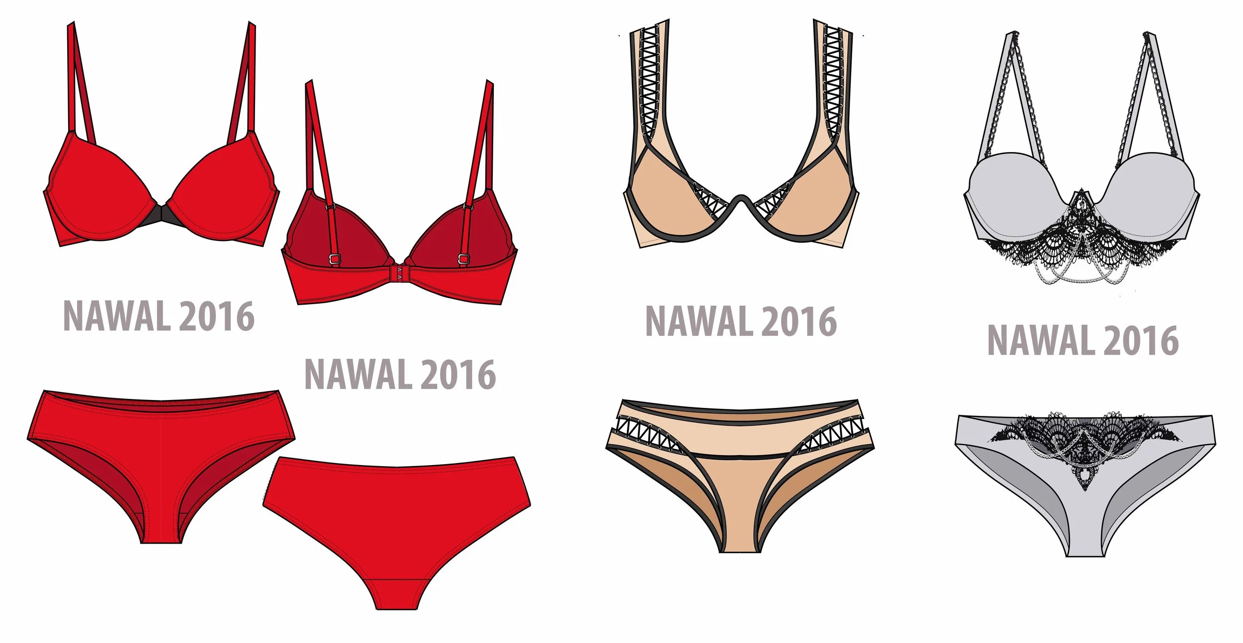 	
Technical flat lingerie