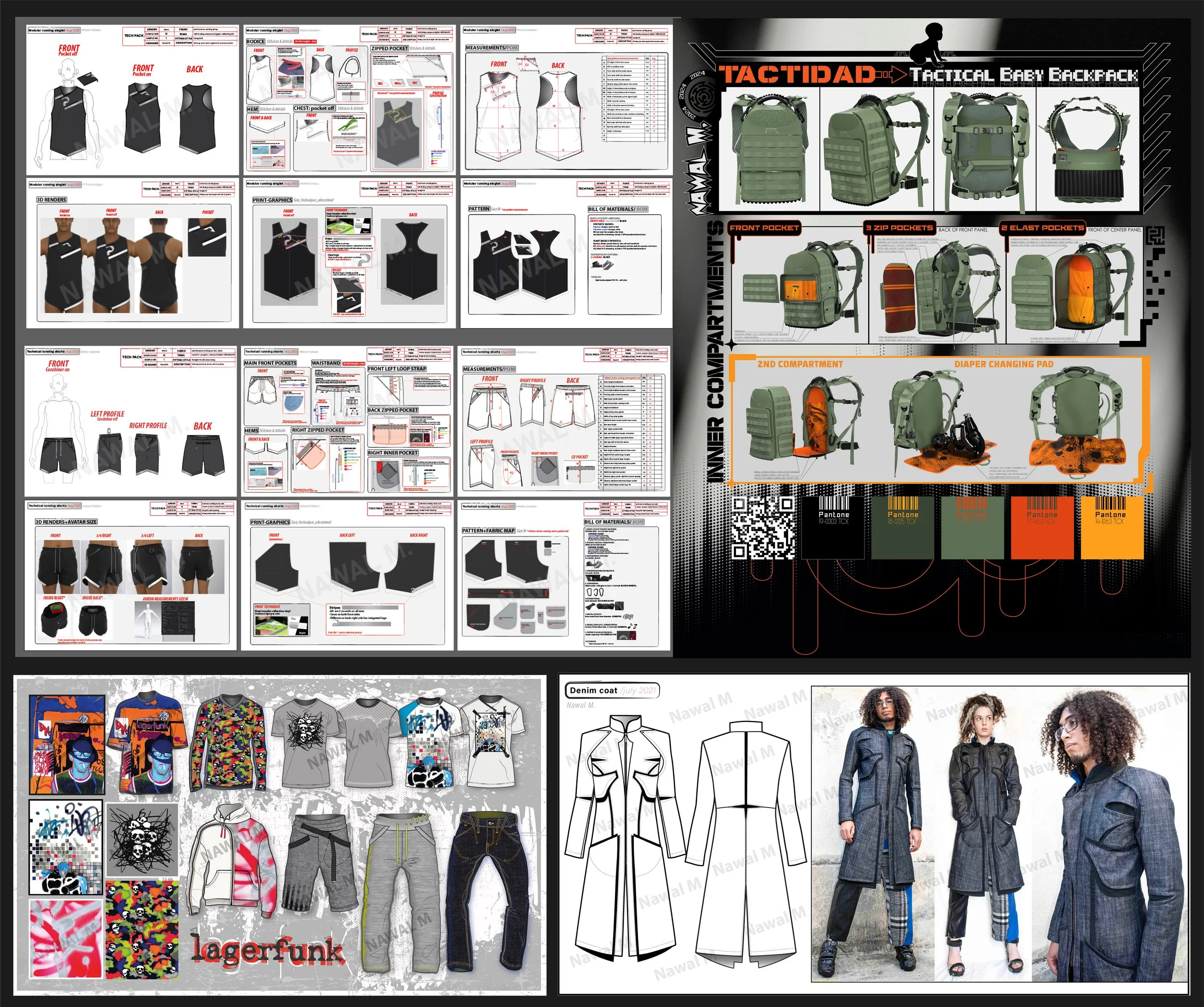Nawal Mrabet paris styliste modéliste graphiste textile, technical fashion, textile, print designer.