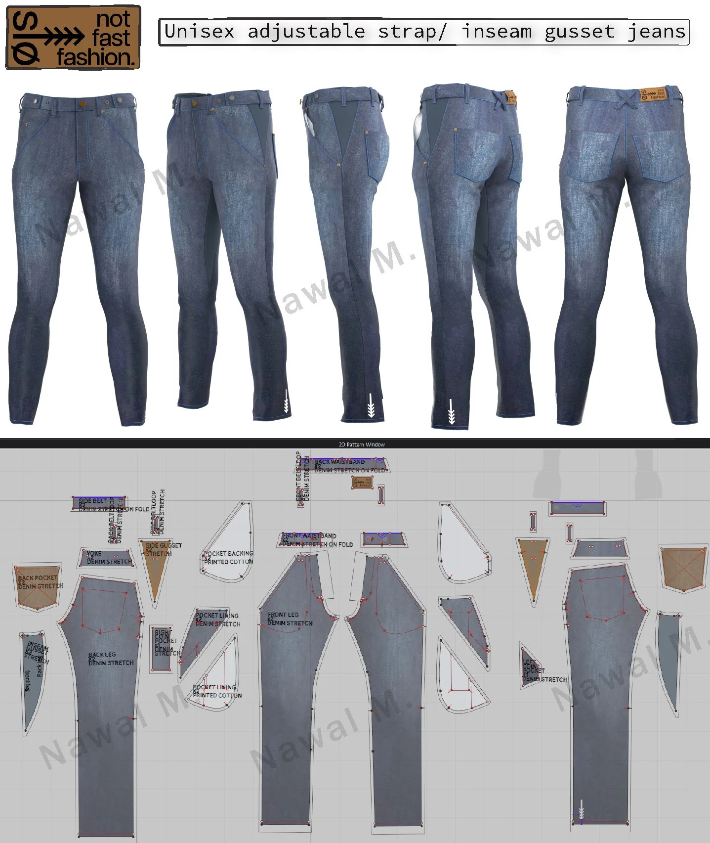 Nawal Mrabet ex Levi's employee,  SLO jeans, expert  denim designer