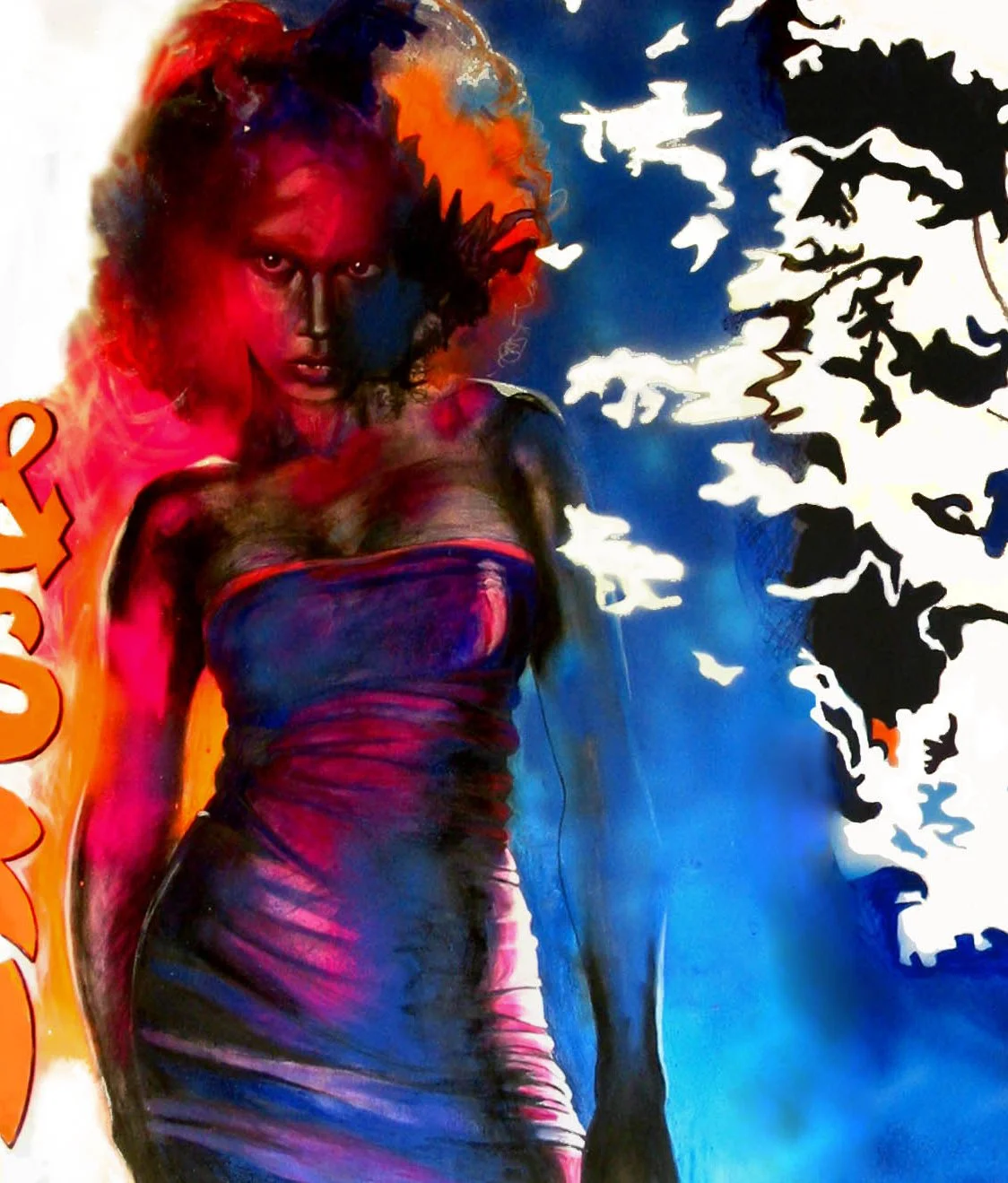 Nawal Mrabet paris styliste fashion designer, hand illustration, croquis , peinture dessin de mode