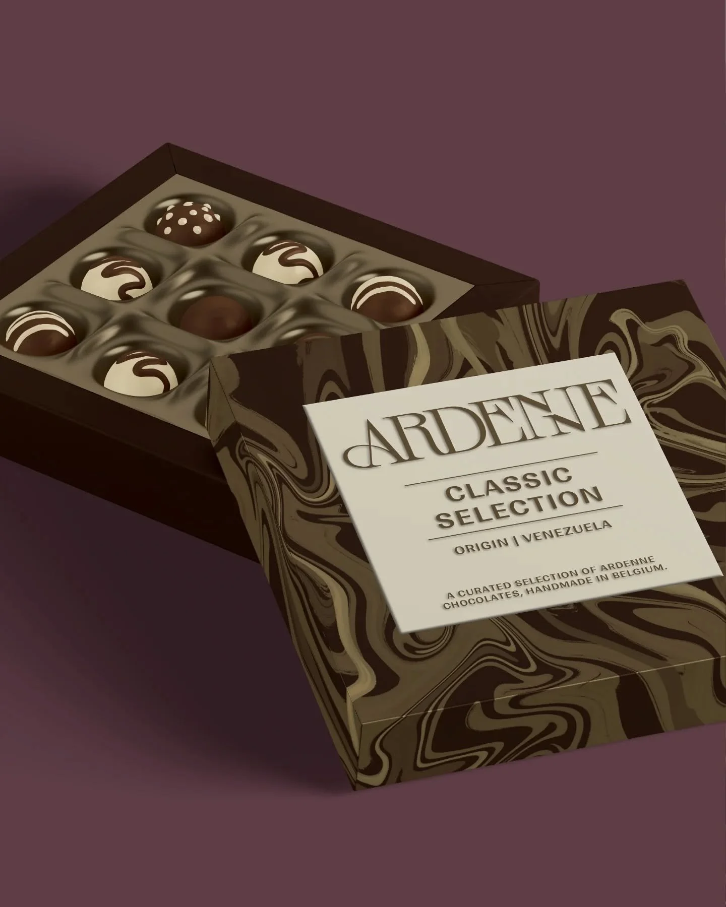 ARDENNE 

A couple more bits from Ardenne, a small batch luxury chocolatier based in Belgium. Ardenne crafts all things chocolate using high quality ingredients and attention to detail.

Thanks @briefarchive for the amazing brief!
-
-
-
#chocolatebra