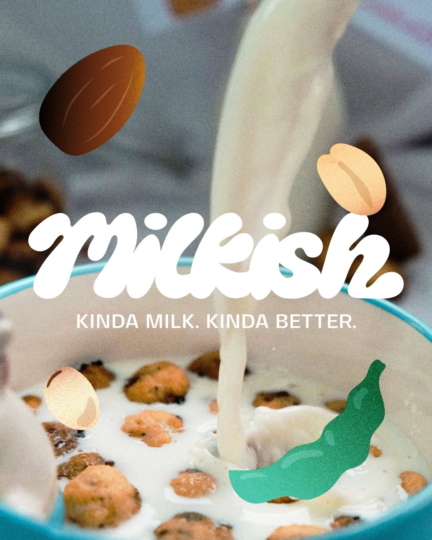 MILKISH - Kinda milk. Kinda better.

A couple more bits from Milkish, a simple, plant-based milk brand dedicated to becoming your go-to choice for every use.

(part 2)

Thanks @designerbriefs and @theoryofours for the great brief.
-
-
-
#dbmilkish #g
