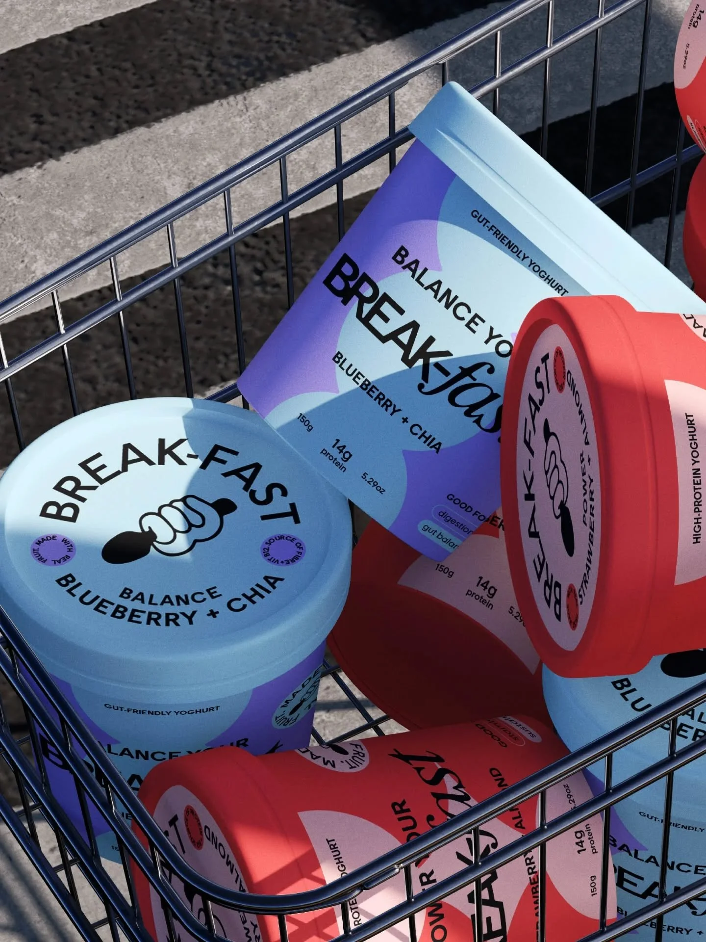 BREAK-FAST - Morning, sorted.

Part 2 for Break-fast, a yoghurt brand built around busy mornings, and specific needs to get a great start to your your day.

Thanks @briefcorp for the great brief 🫶
-
-
-
#briefcorp #briefcorpbreakfast #designbywomen 