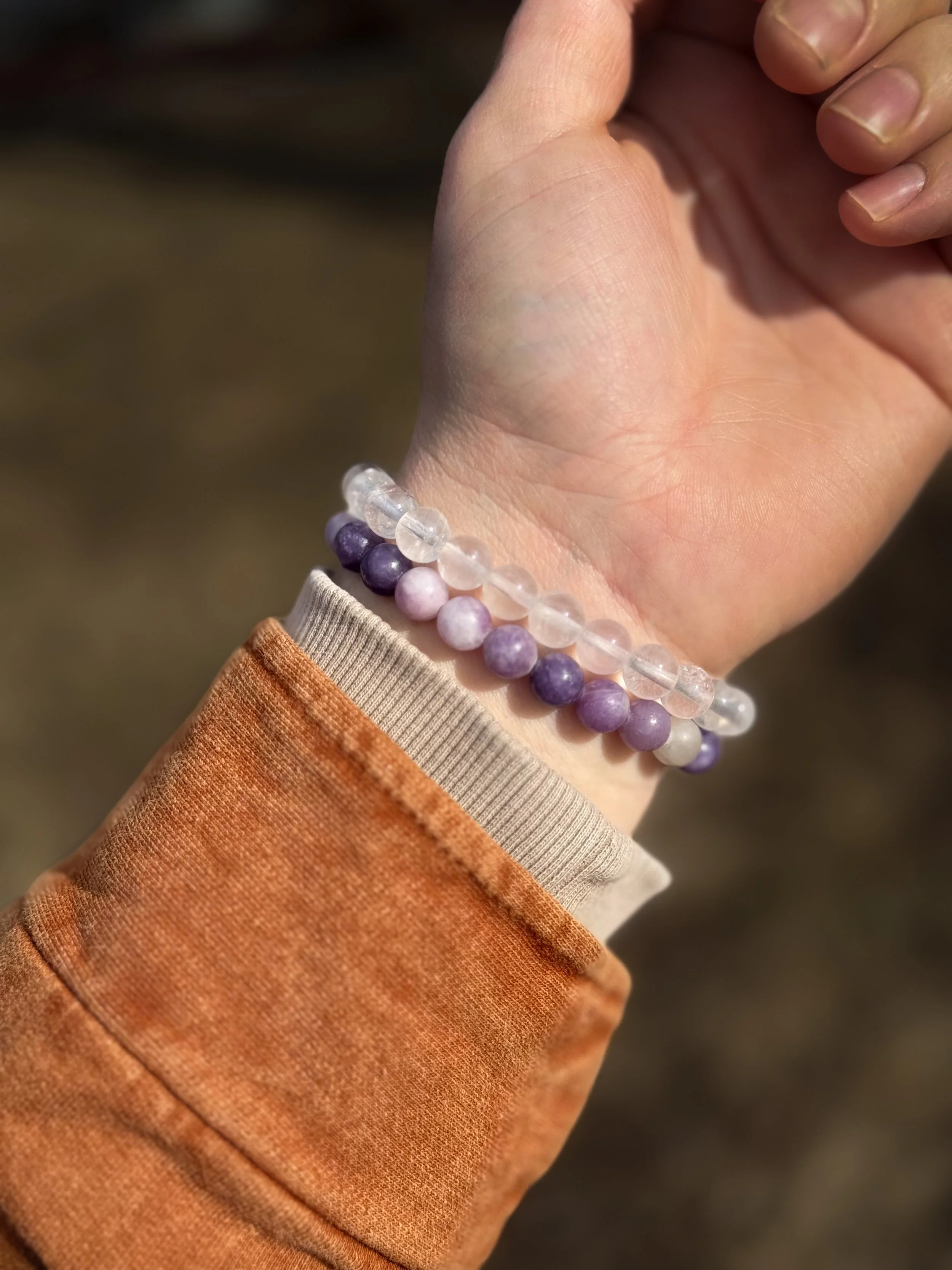 Lepidolite Crystal Bracelet