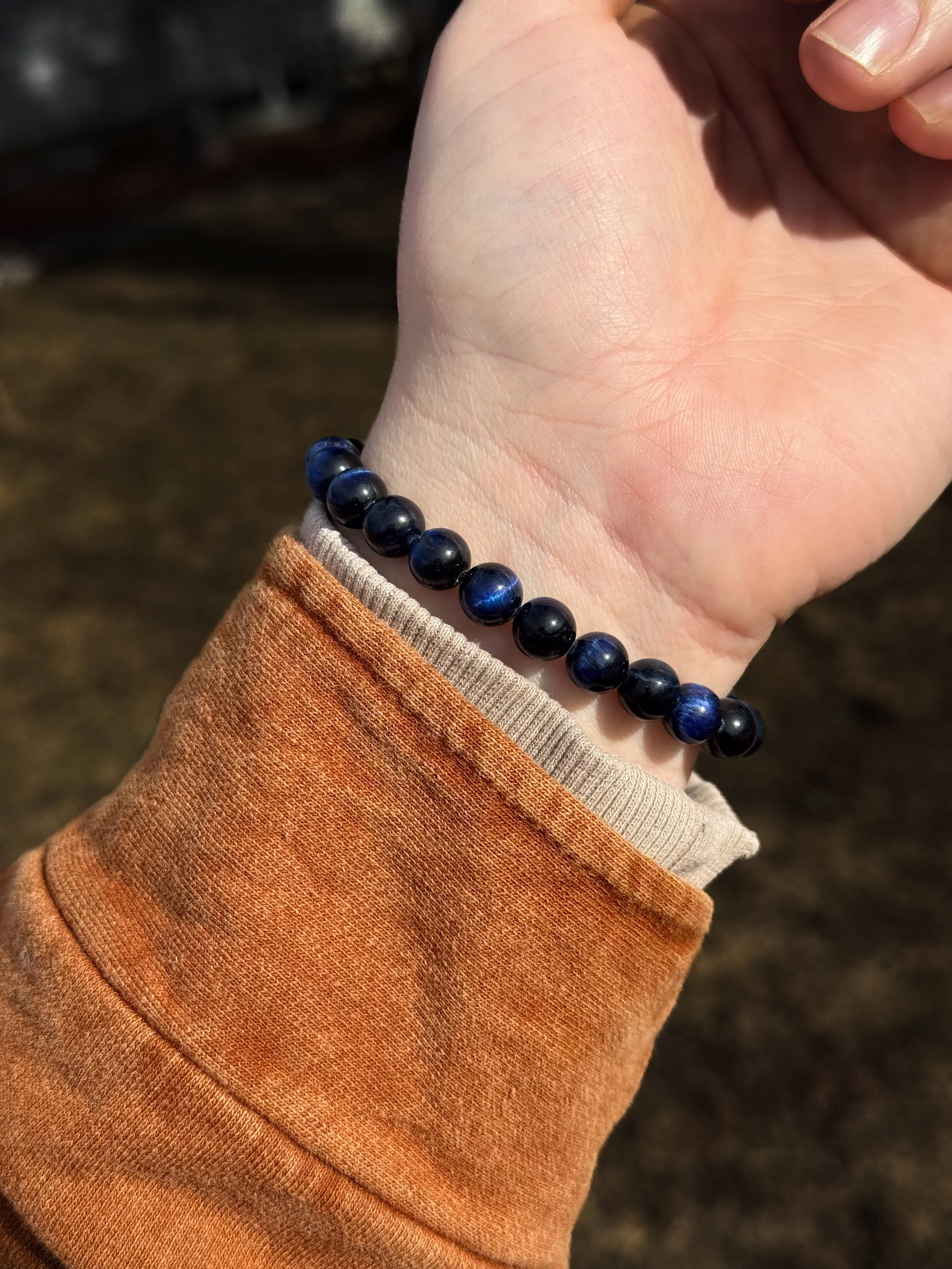 Blue Tiger Eye Crystal Bracelet