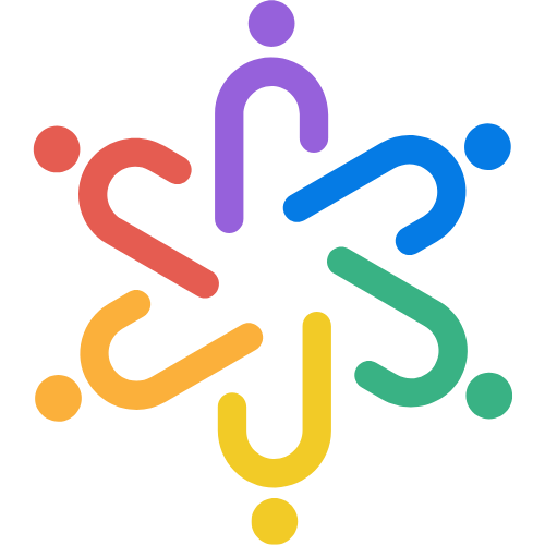 Diagramme coloré représentant un ancien arbre ou une structure avec plusieurs branches de différentes couleurs, notamment violet, rouge, jaune, vert, et bleu.