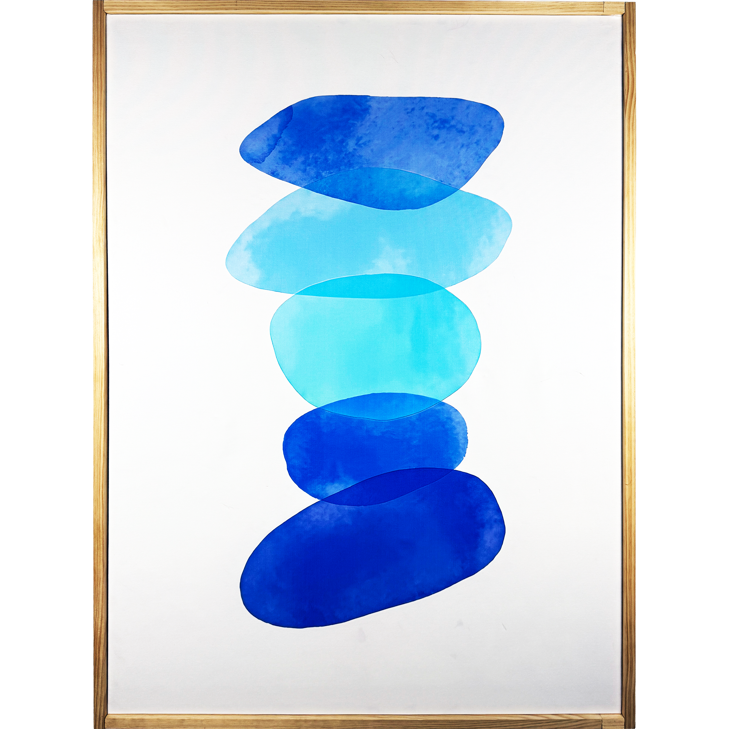 Blue Hue Gemstones 37"w x 49"h