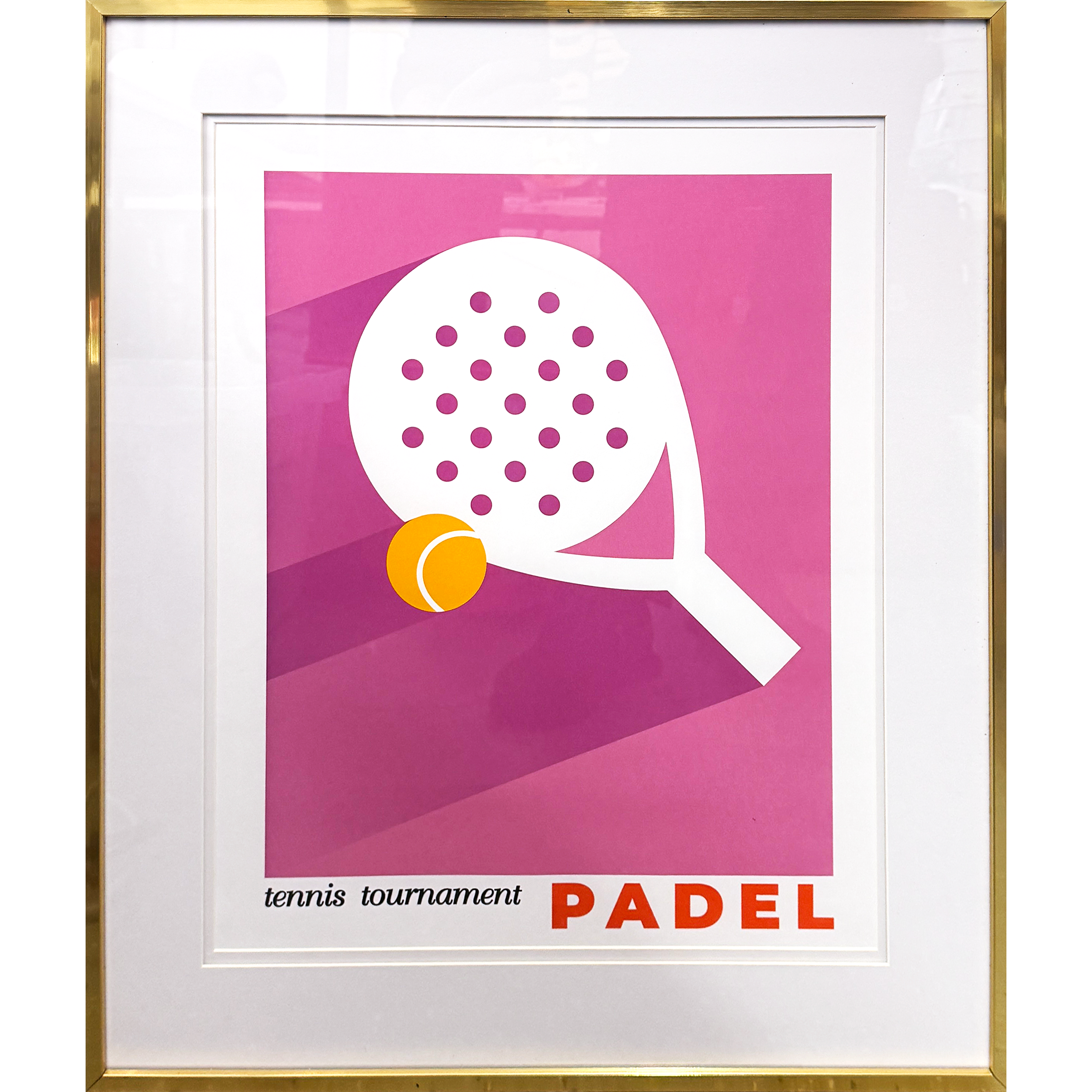 Purple Padel 21.5"w x 25.5"h
