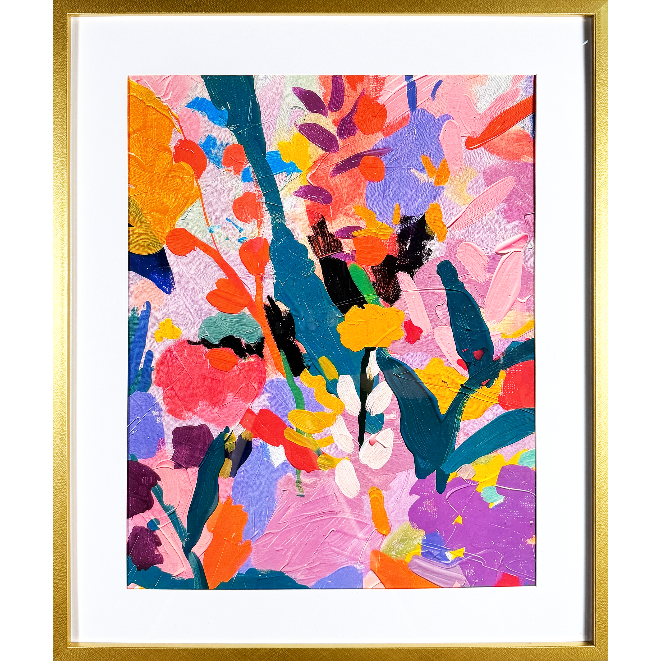 Painted Florals 21"w x 25"h