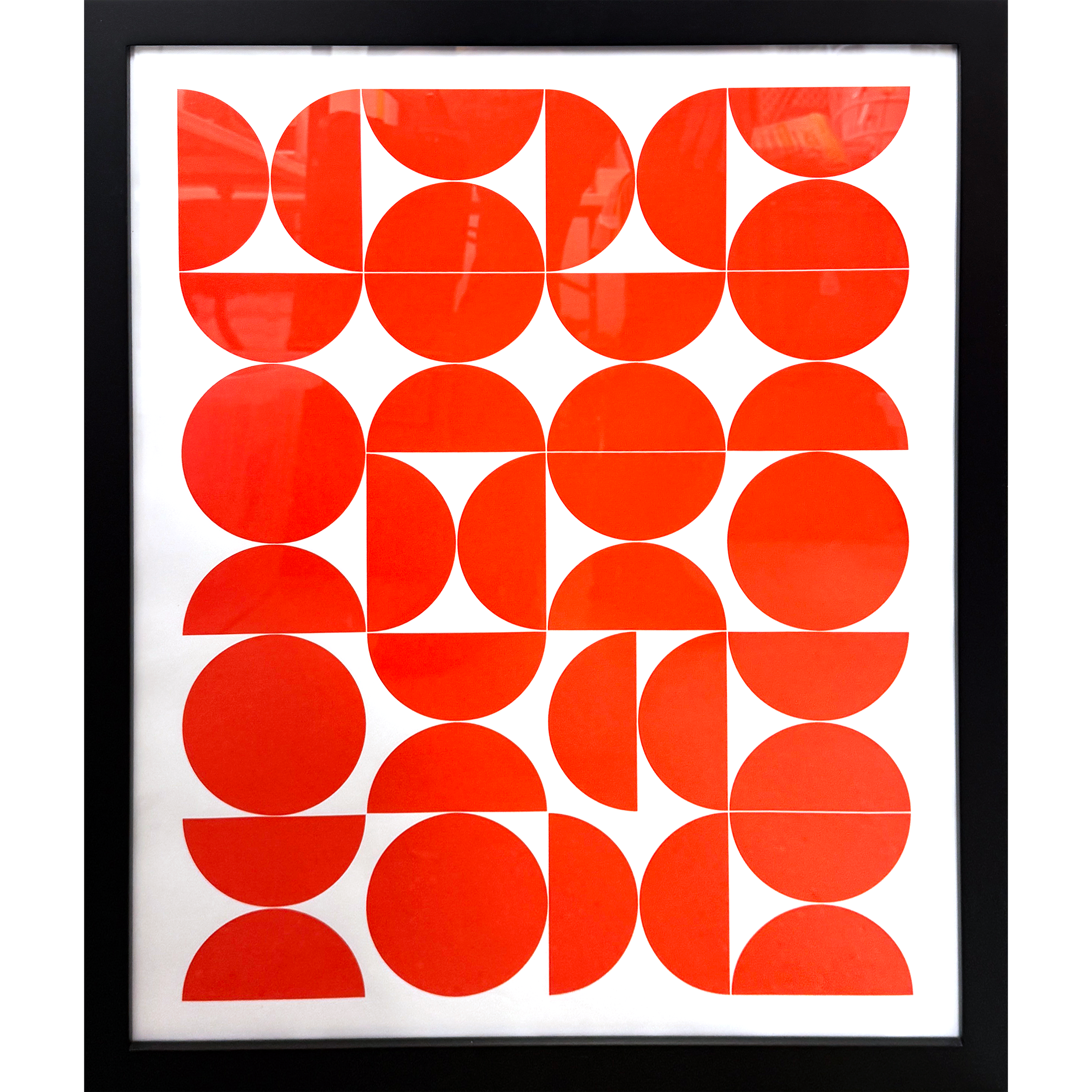Red Circles 22"w x 26"h