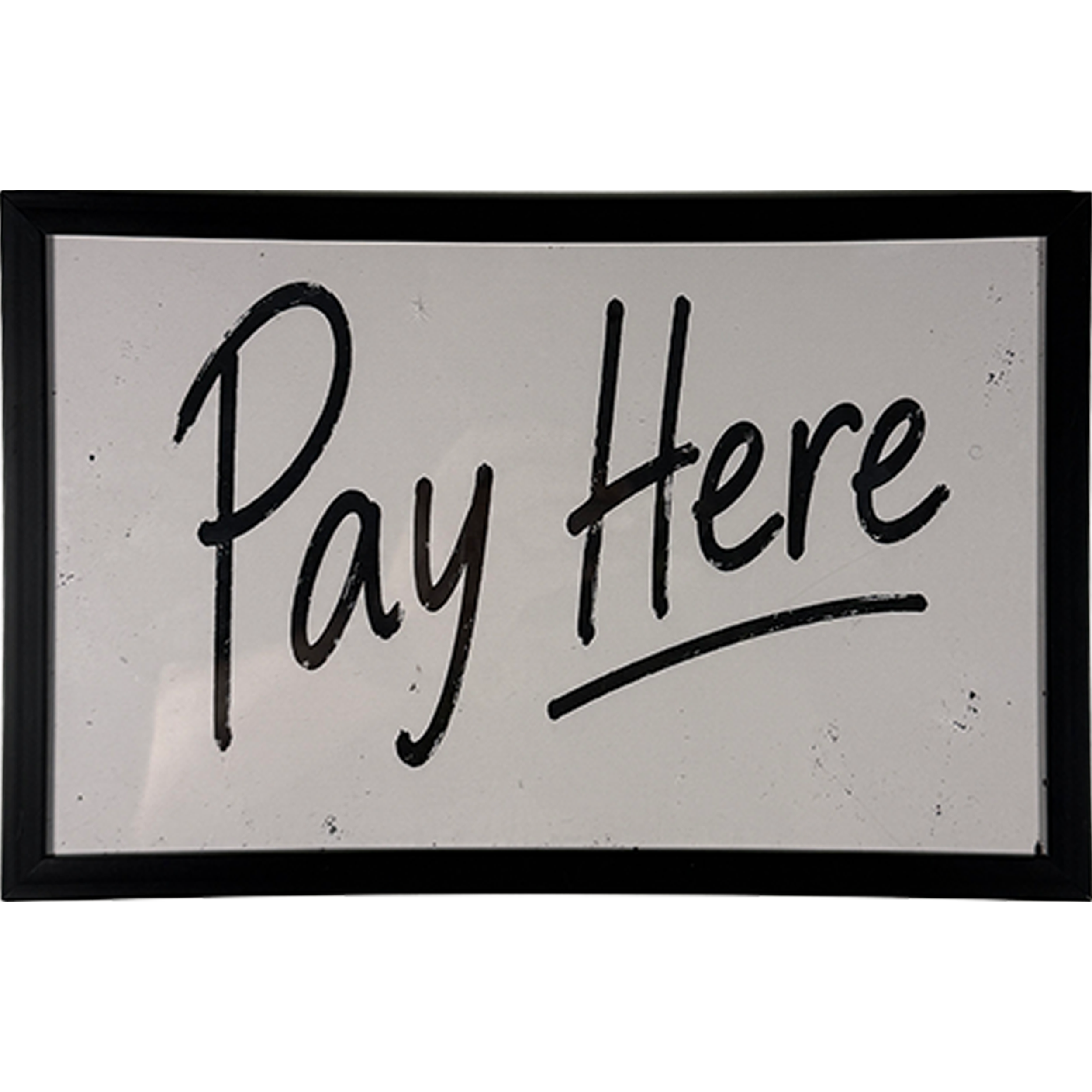 Pay Here 11"w x 7"h