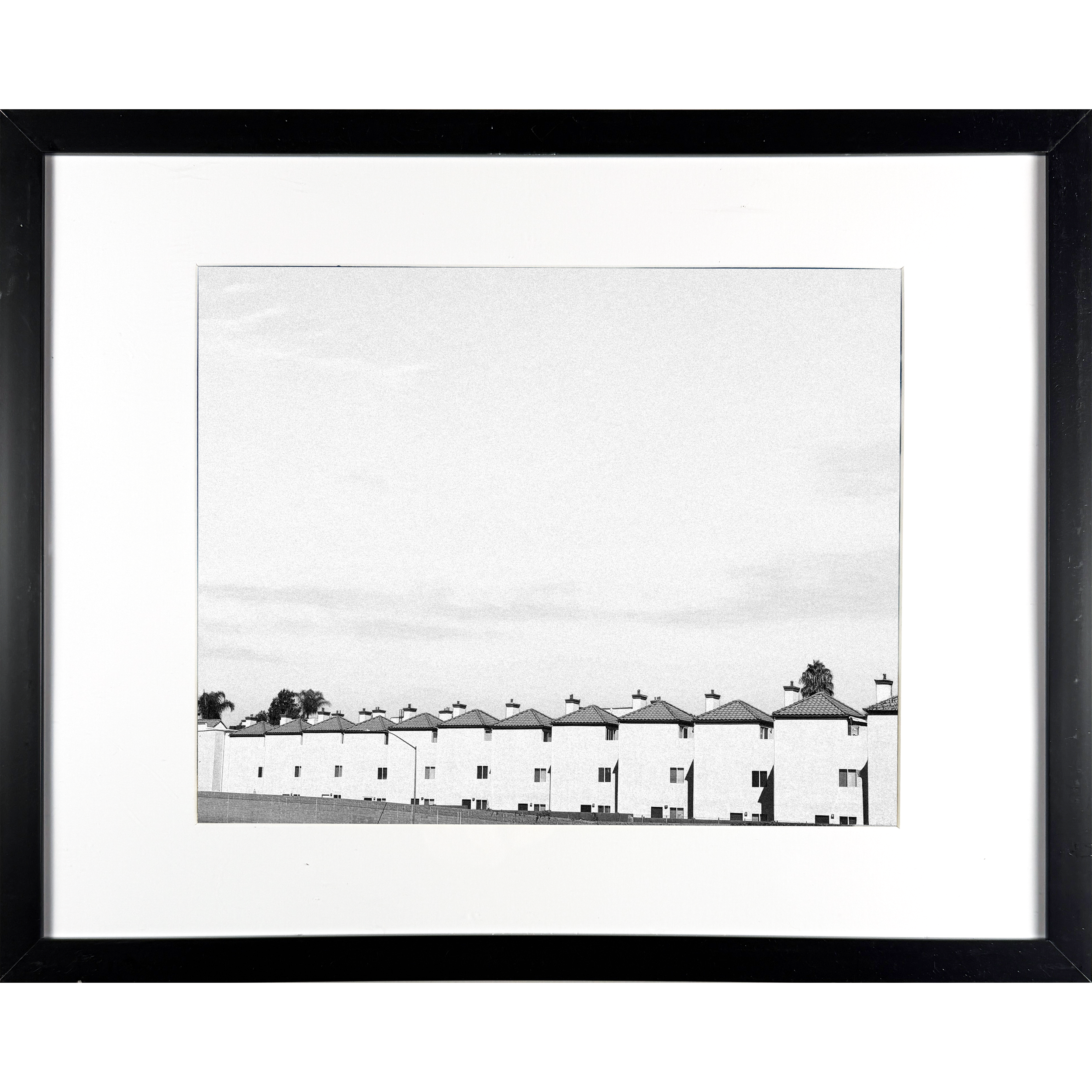 Row house Black and White 15"w x 12"h