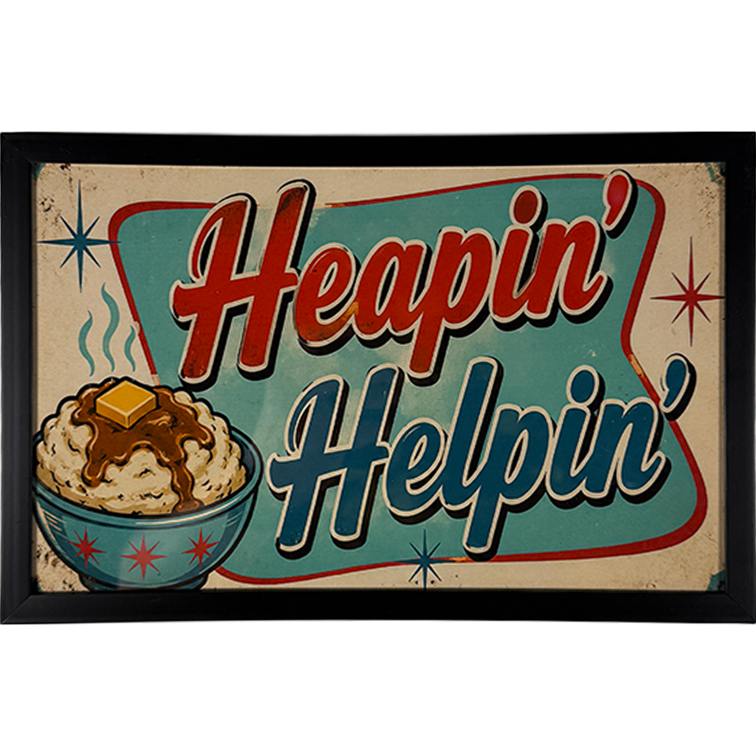 Heapin' Helpin' 7"w x 11"h