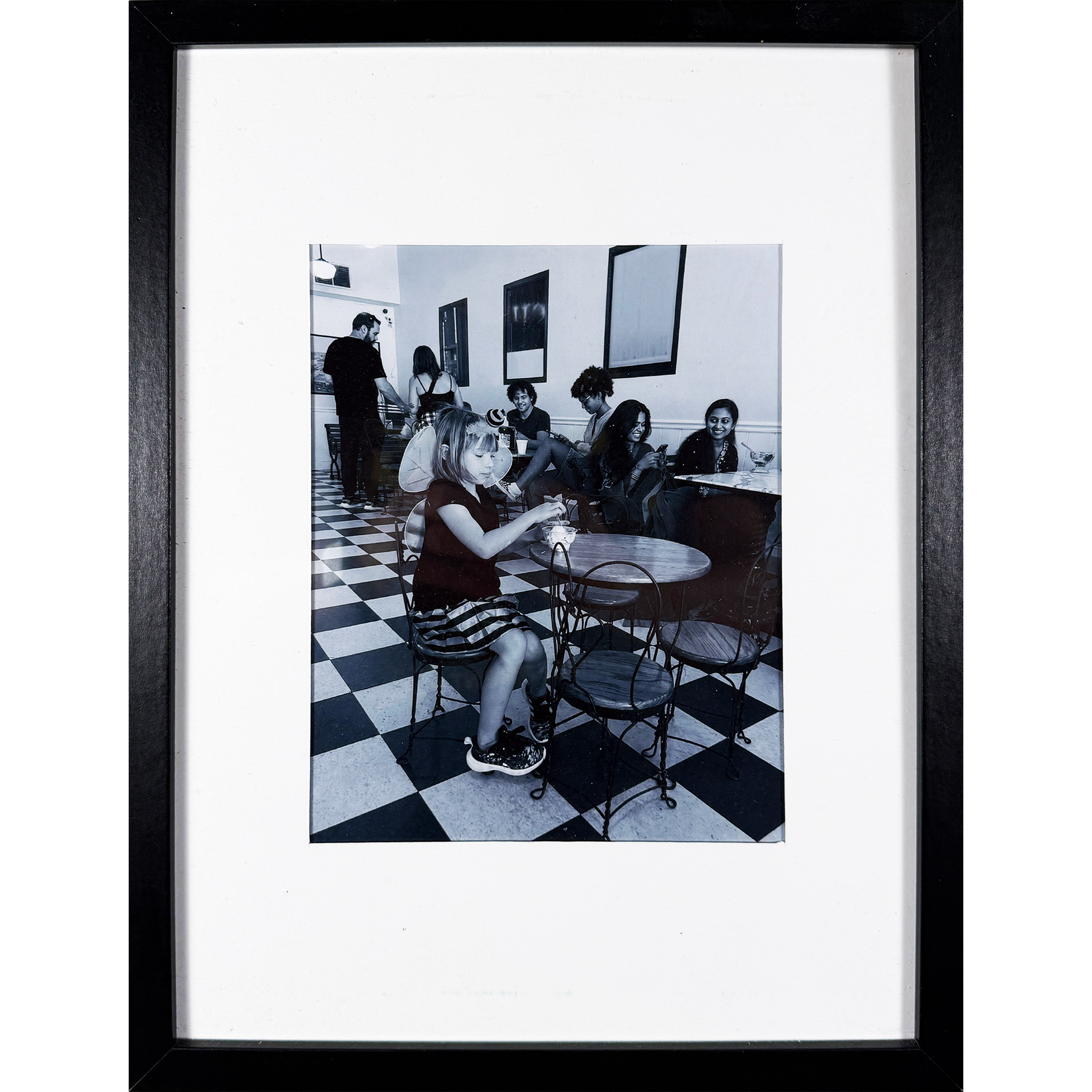 Girl in Diner 13"w x 17"h