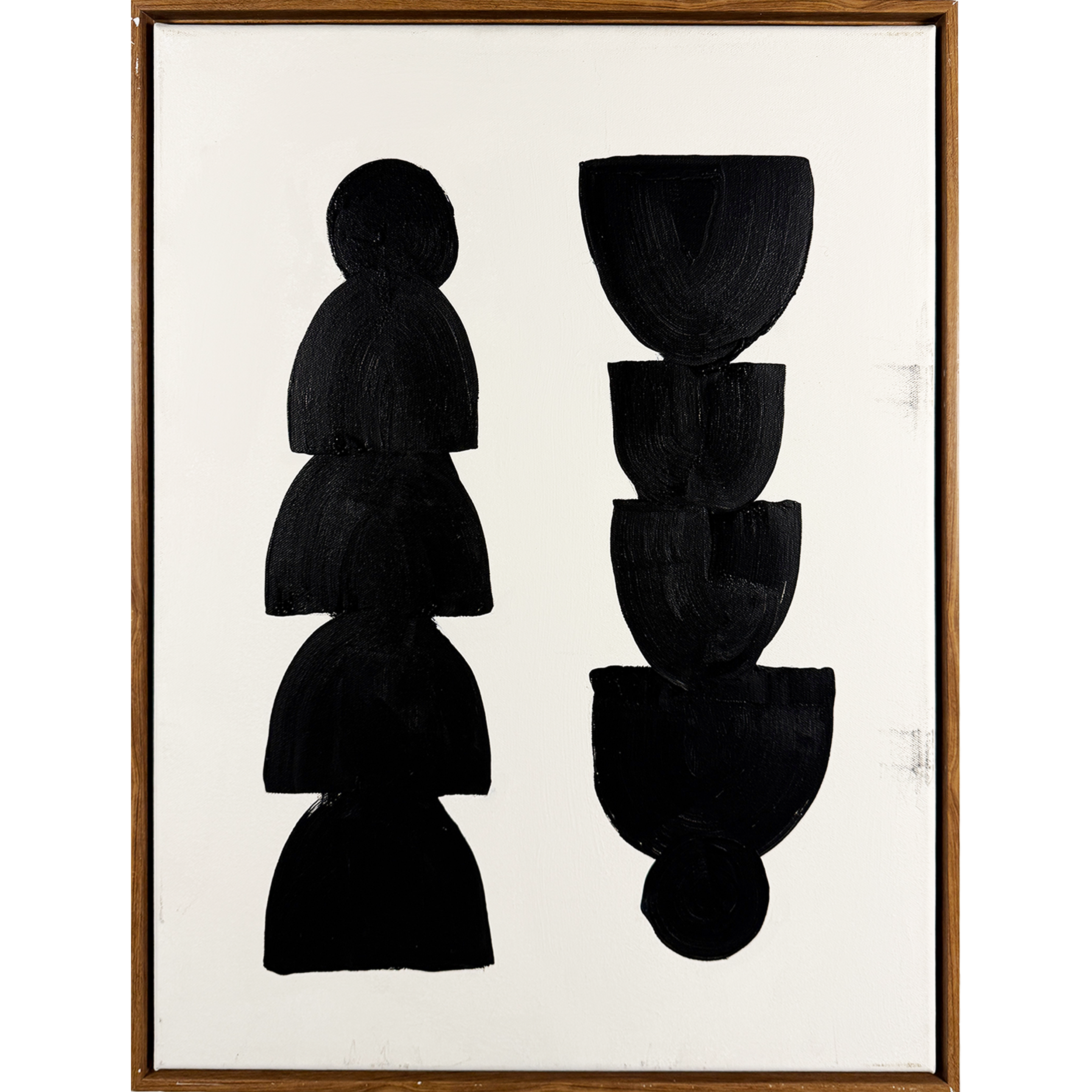 Rorschach Half Circles 19"w x 25"h