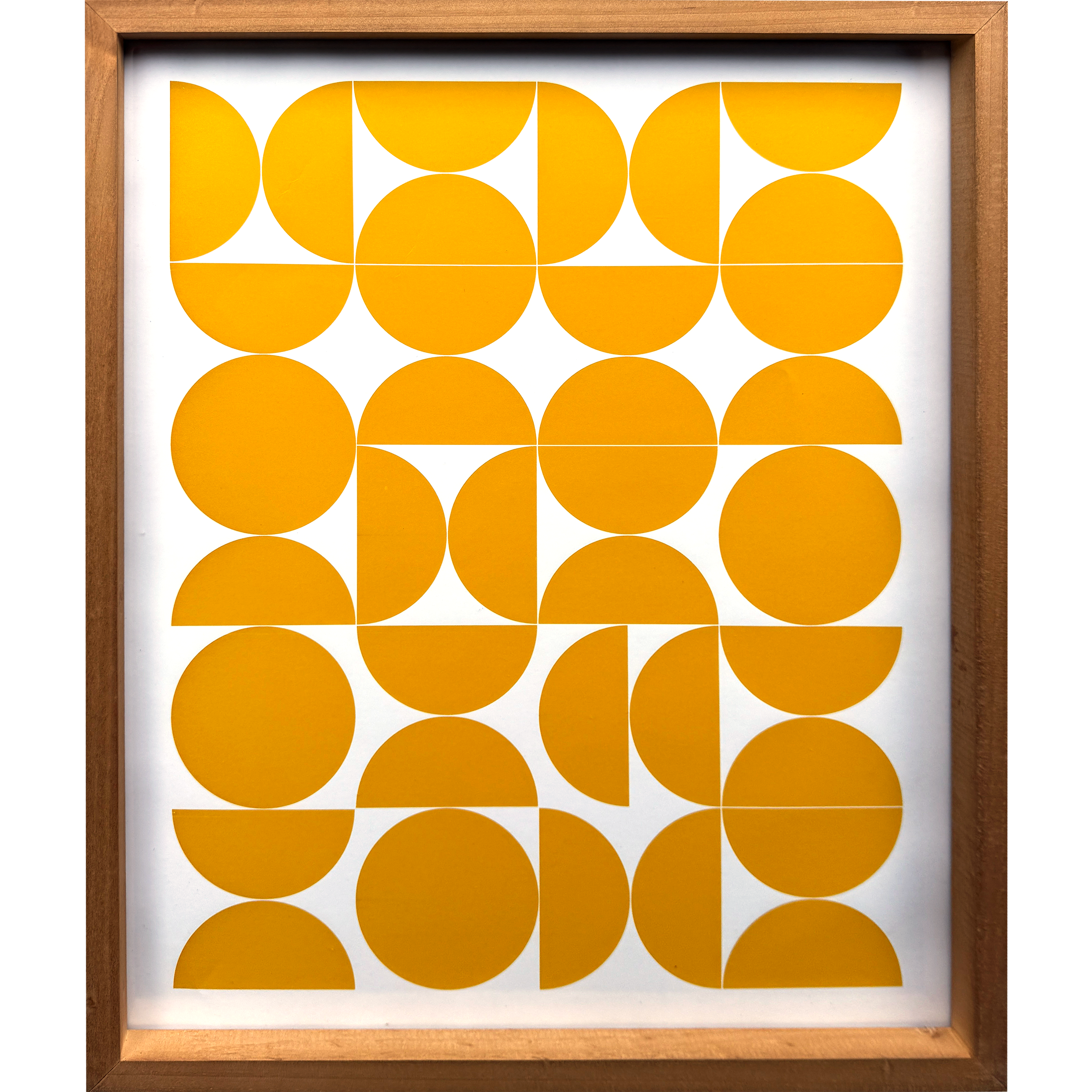 Yellow Circles 22"w x 26"h