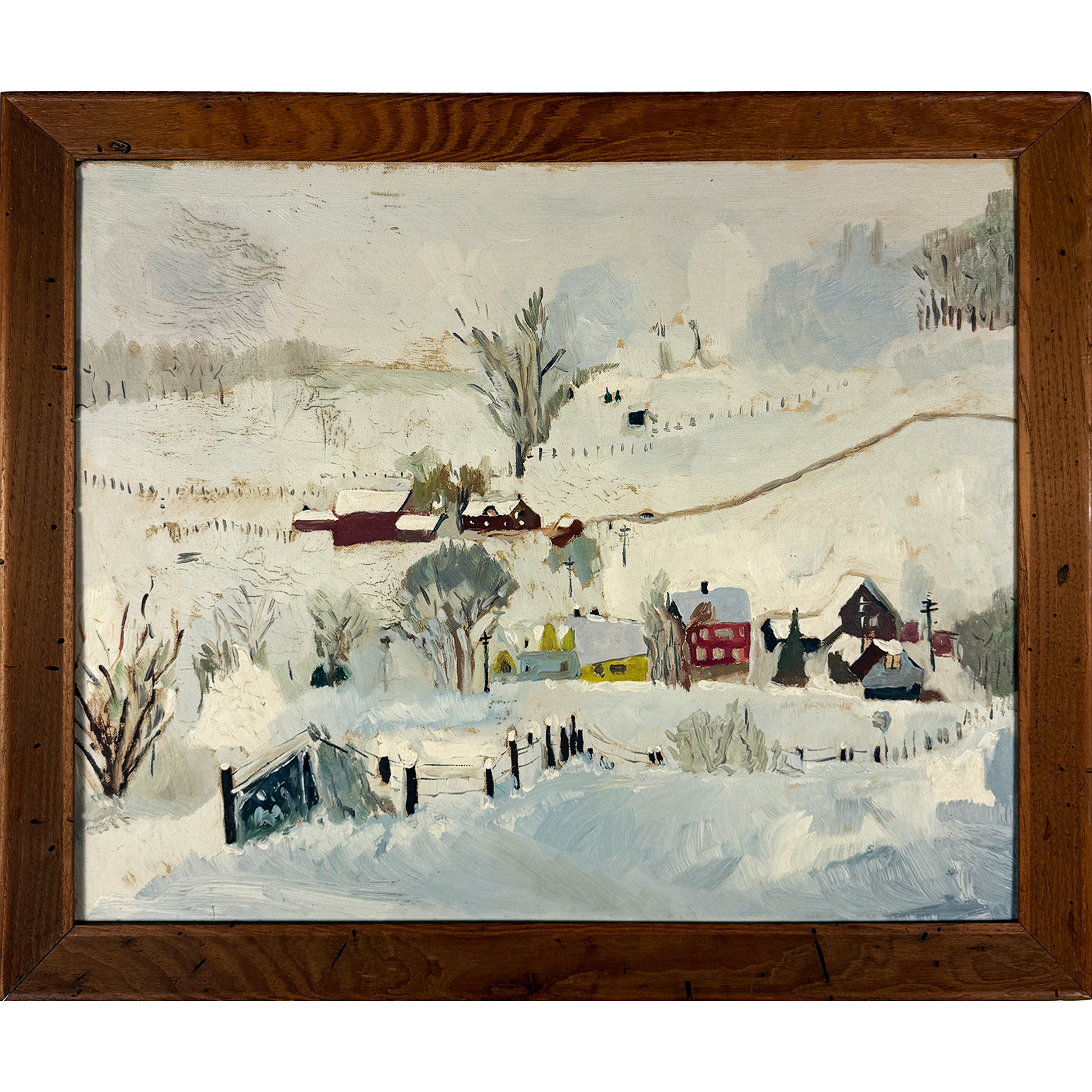 New England Winter 18"w x 22"h