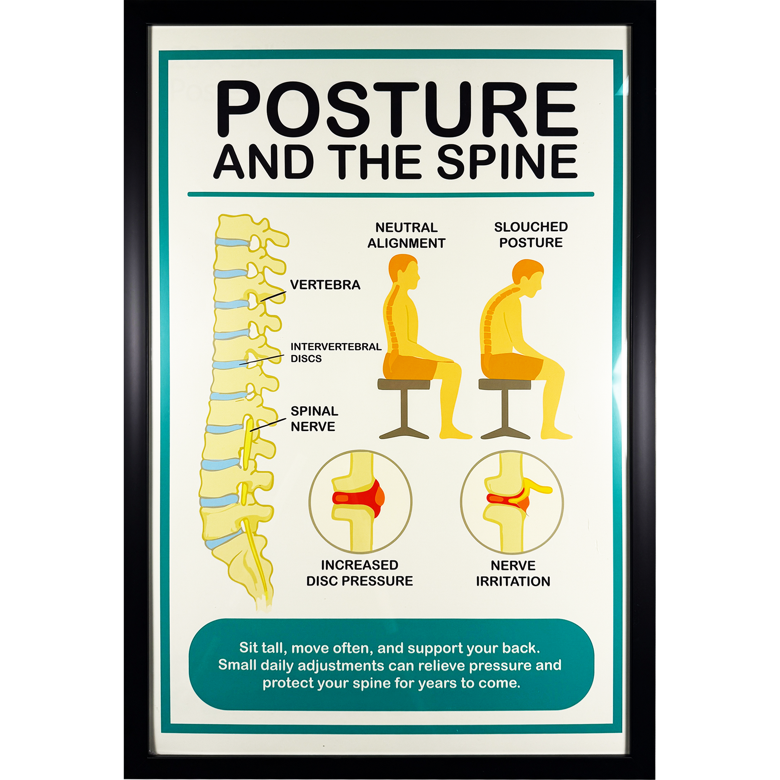 Medical Office Poster - Posture - 21.5"w x 31.5"h