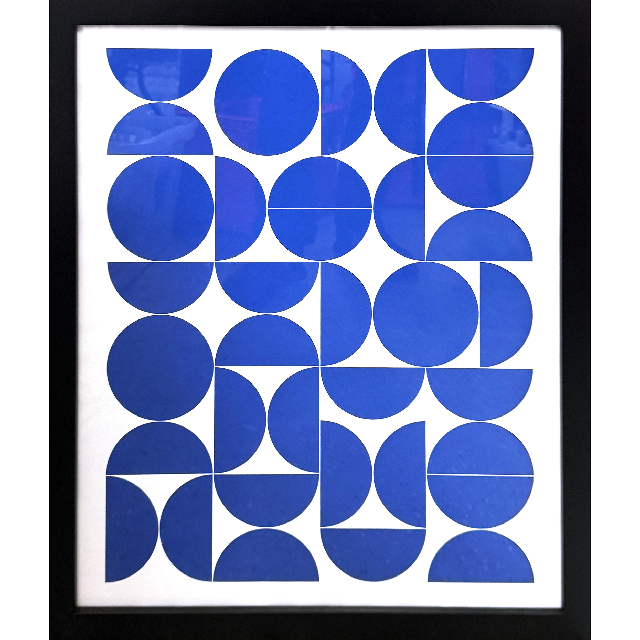 Blue Circles 22"w x 26"h