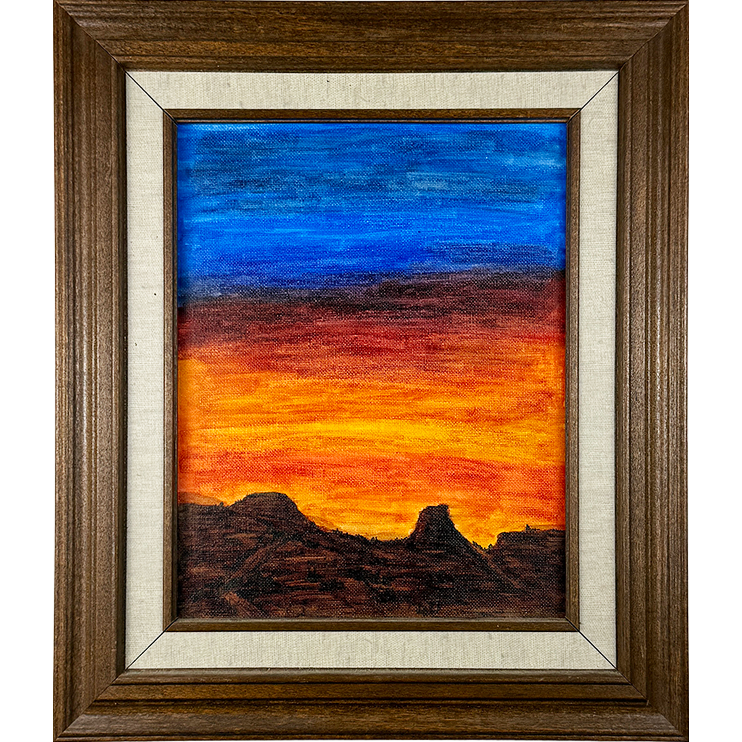 Desert Sunset 12"w x 14"h