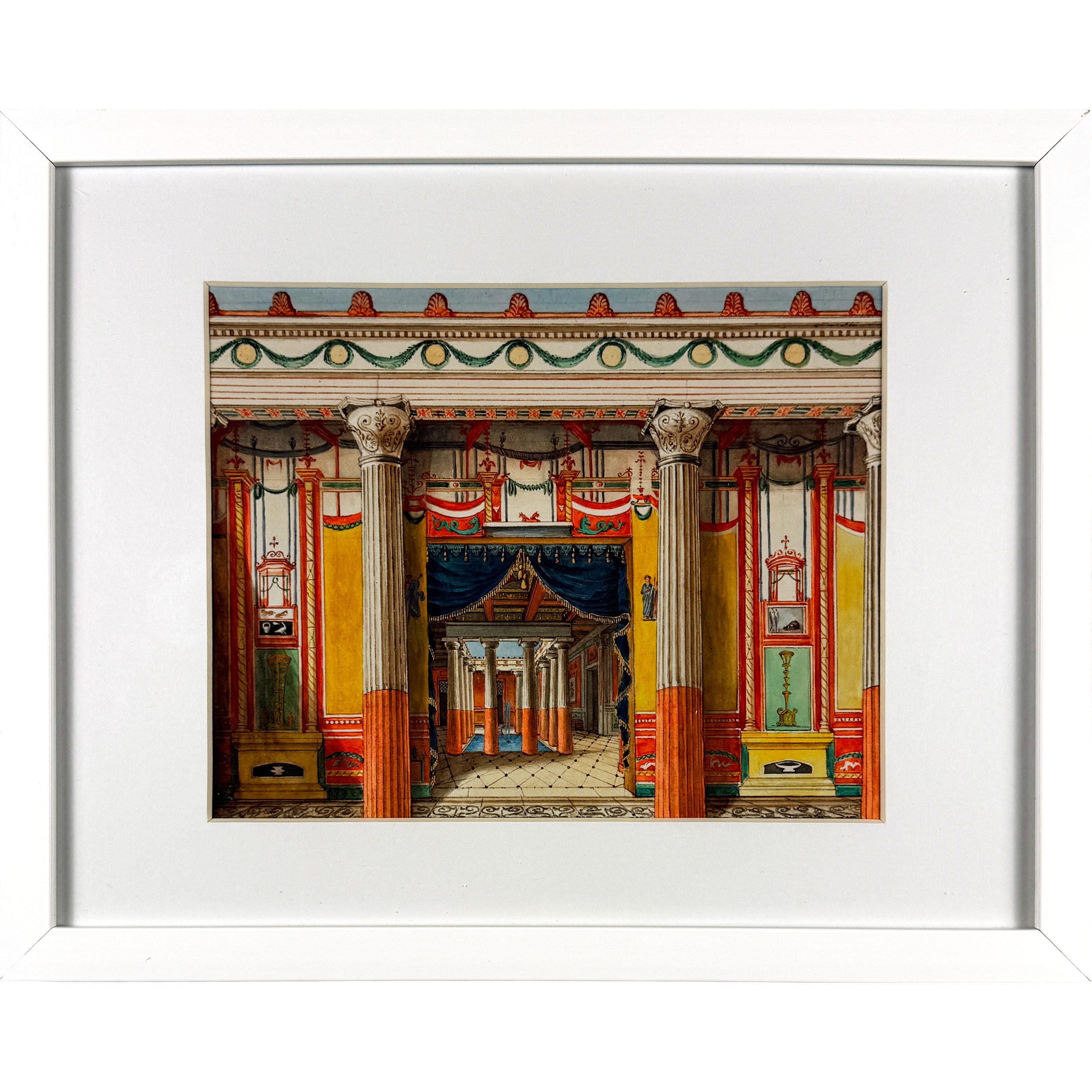 Greek Columns 15"w x 12"h