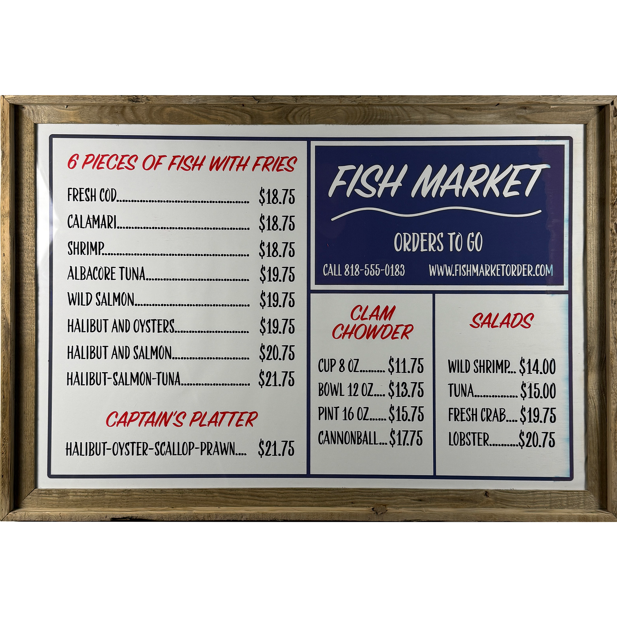 Fish Market 27"w x 39"h