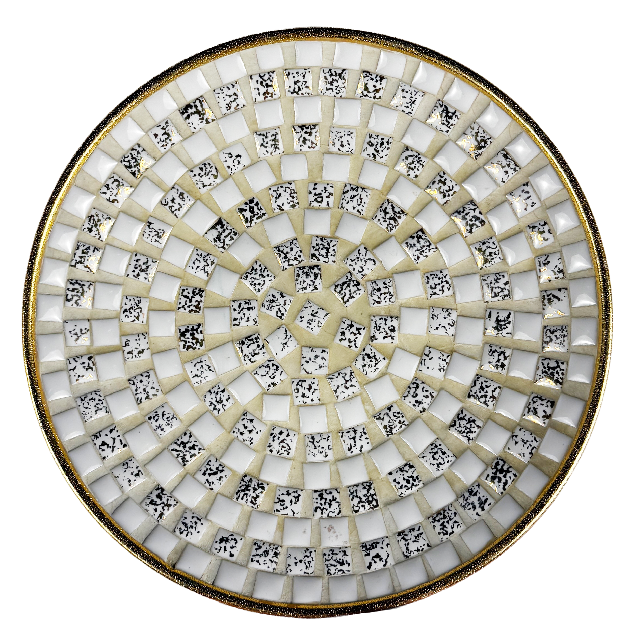 Round Mosaic Plate 8" diamater