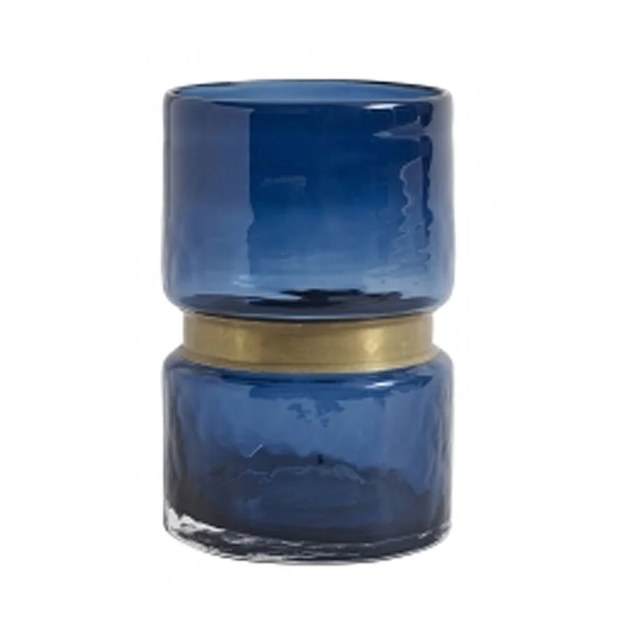 8942_Vase Glas Blau mit Gold.jpg