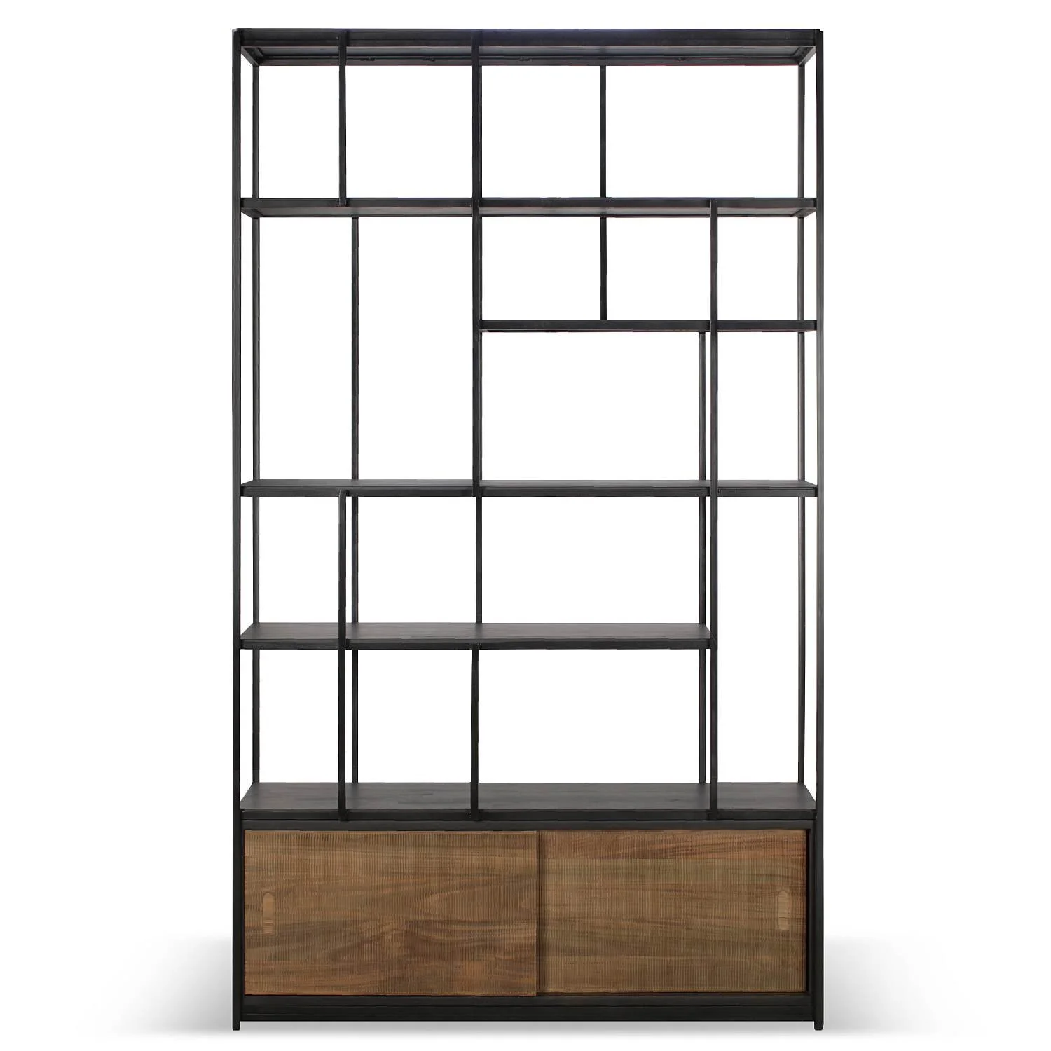 10082 Teak Studio rack_2 sliding doors.jpg