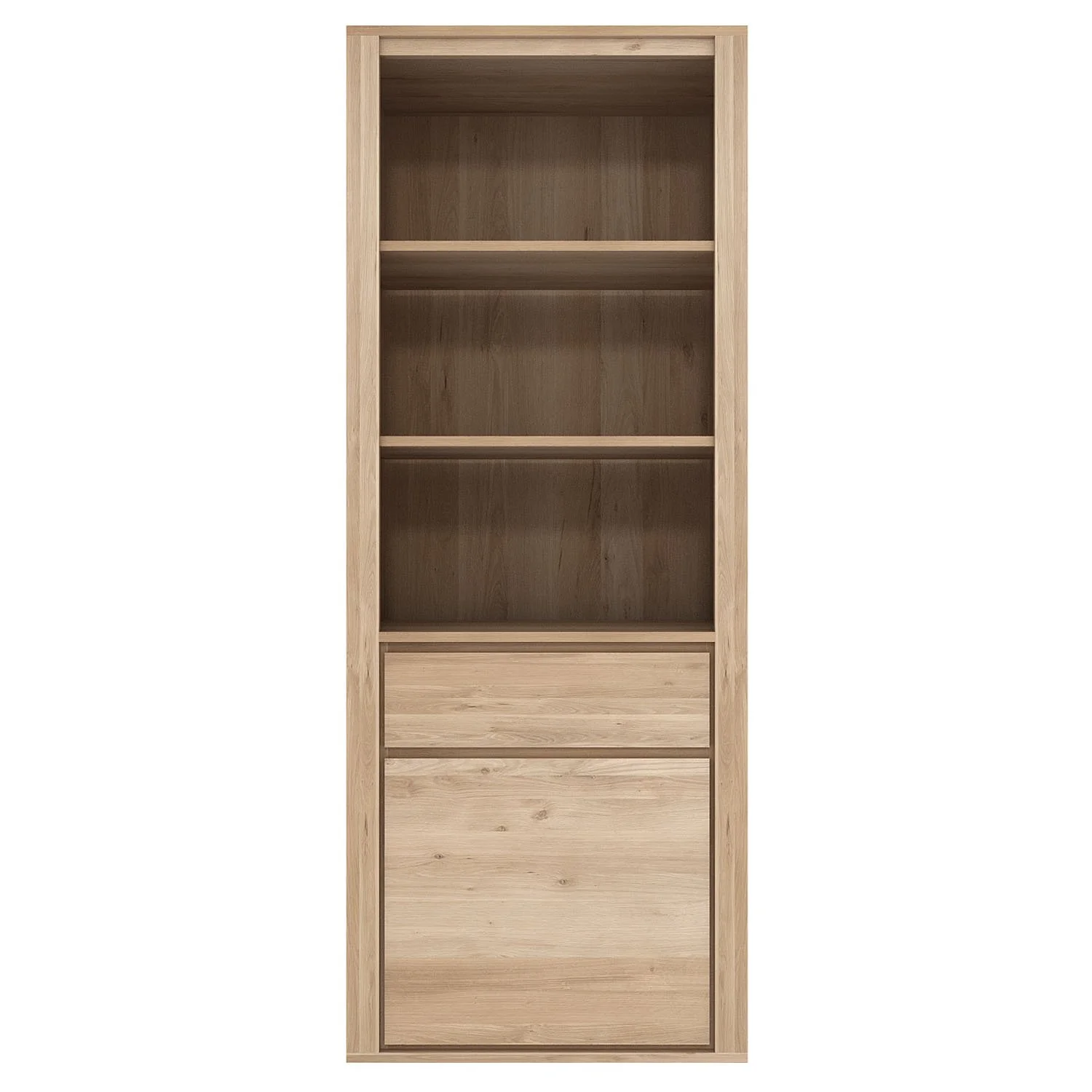 1051377-Ethnicraft-Eiche-Regal-Bücherregal-Shadow-1-Tür-1-Schublade-2-Regalbretter-80x46x209,5_01.jpg